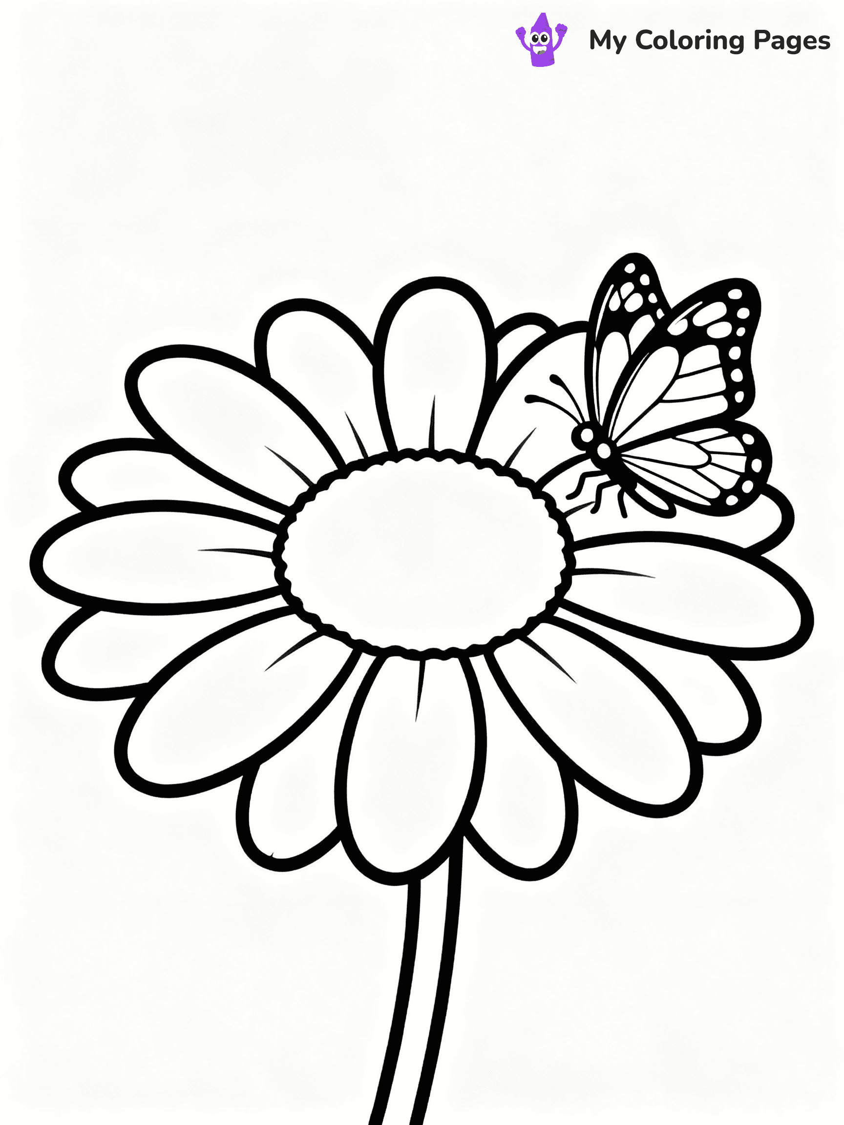 Daisy Coloring Pages - 8