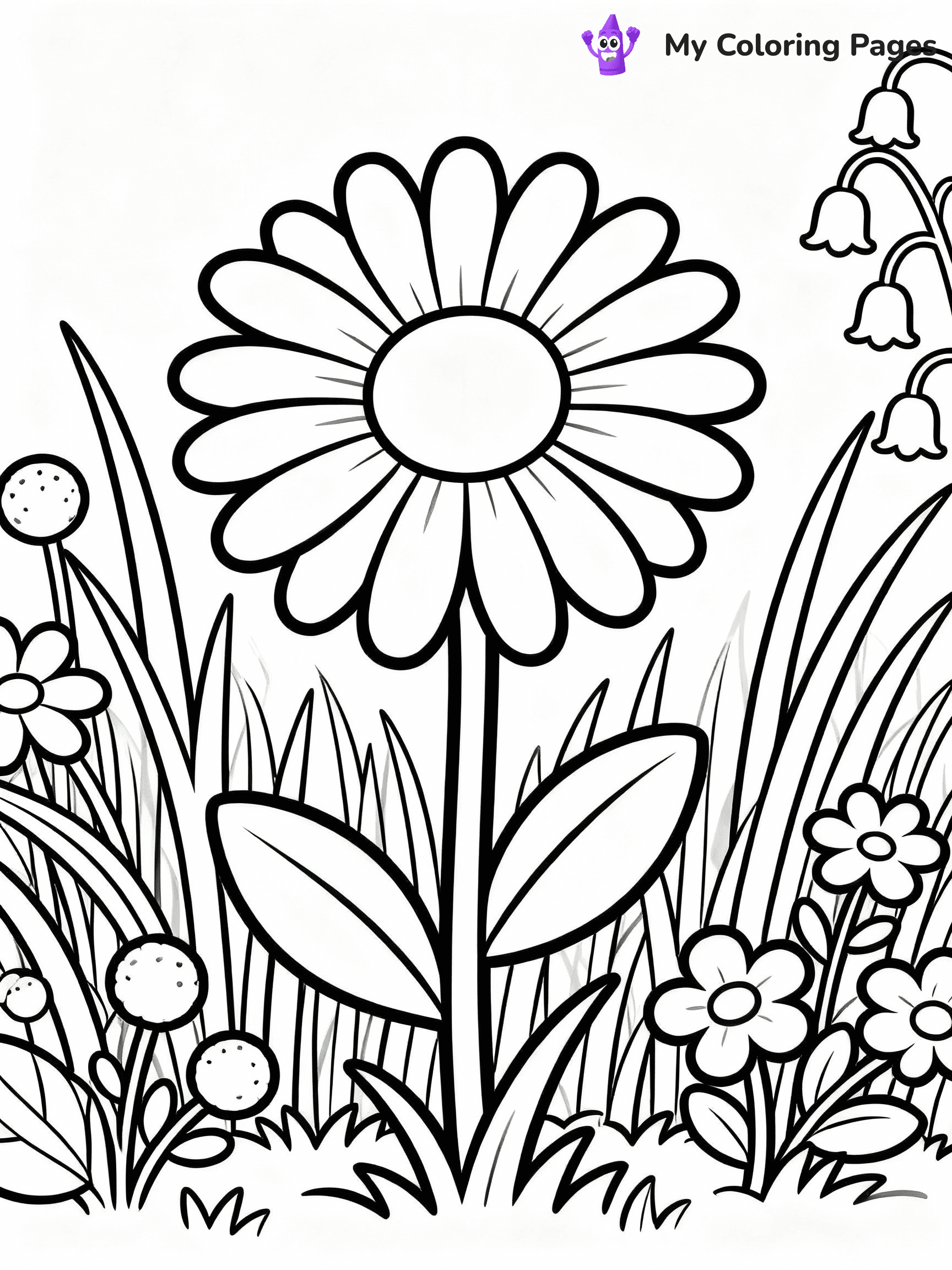 Daisy Coloring Pages - 6