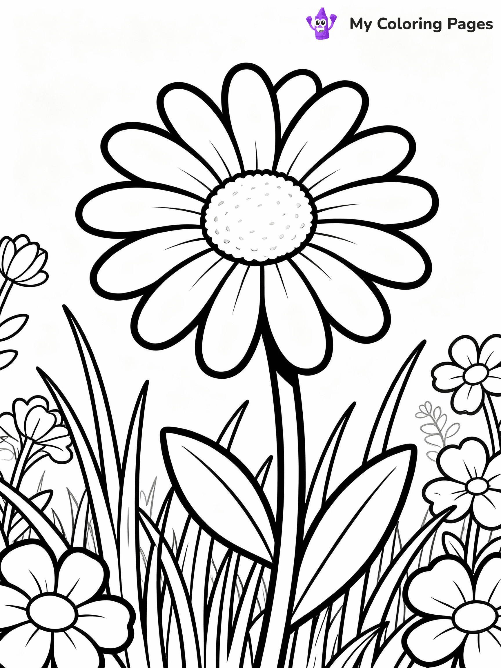 Daisy Coloring Pages - 5