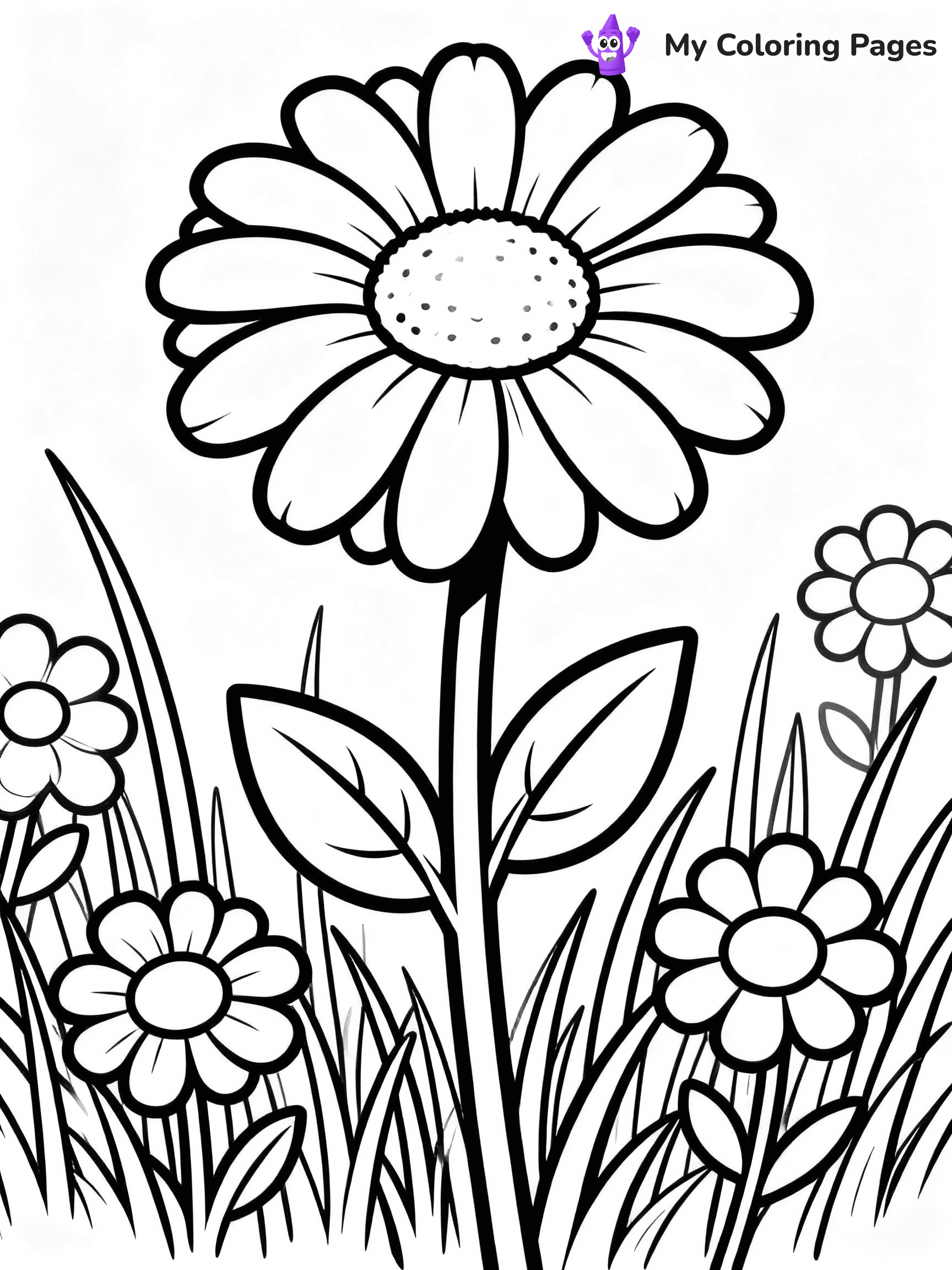 Daisy Coloring Pages - 4