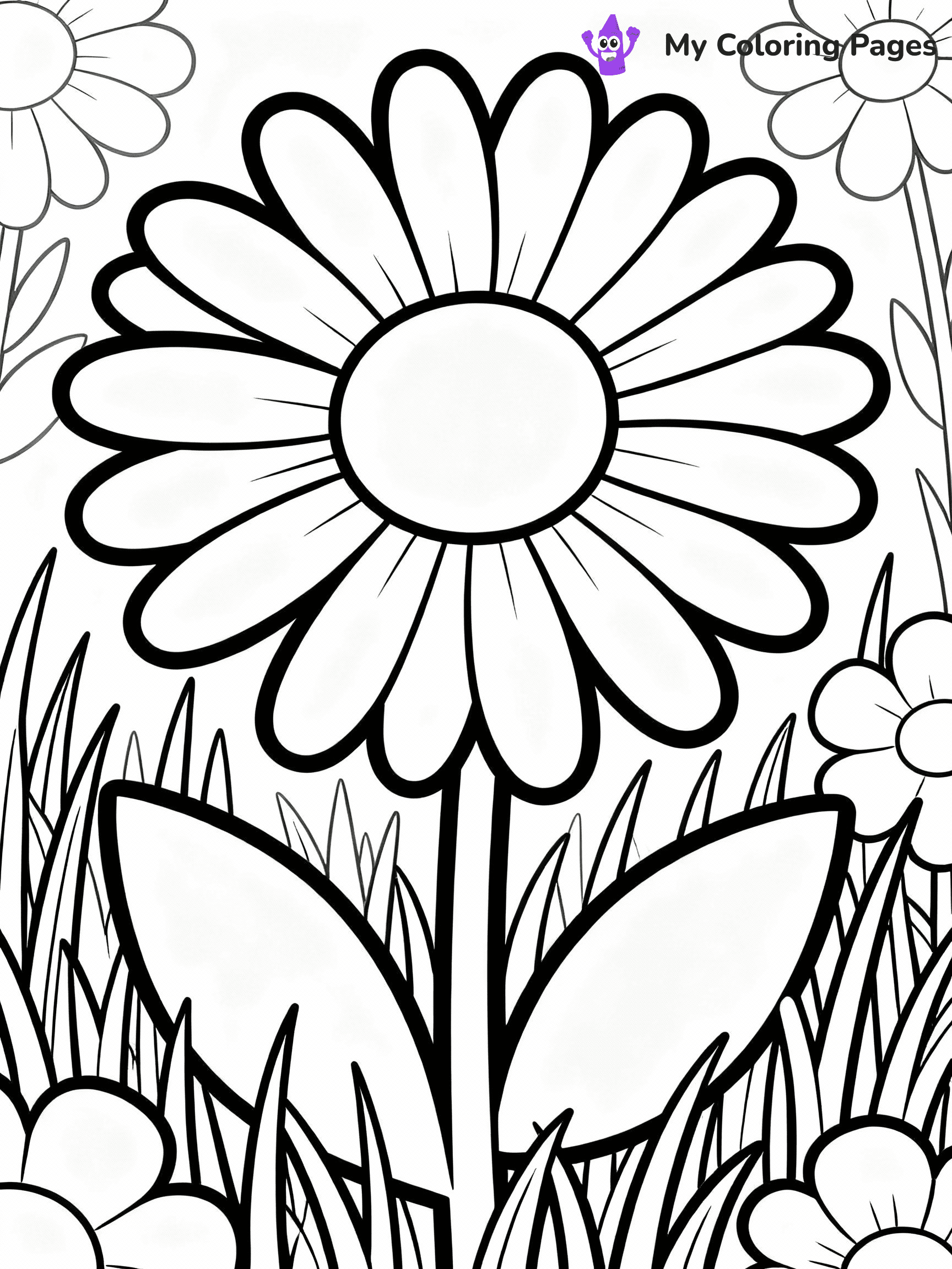 Daisy Coloring Pages - 2