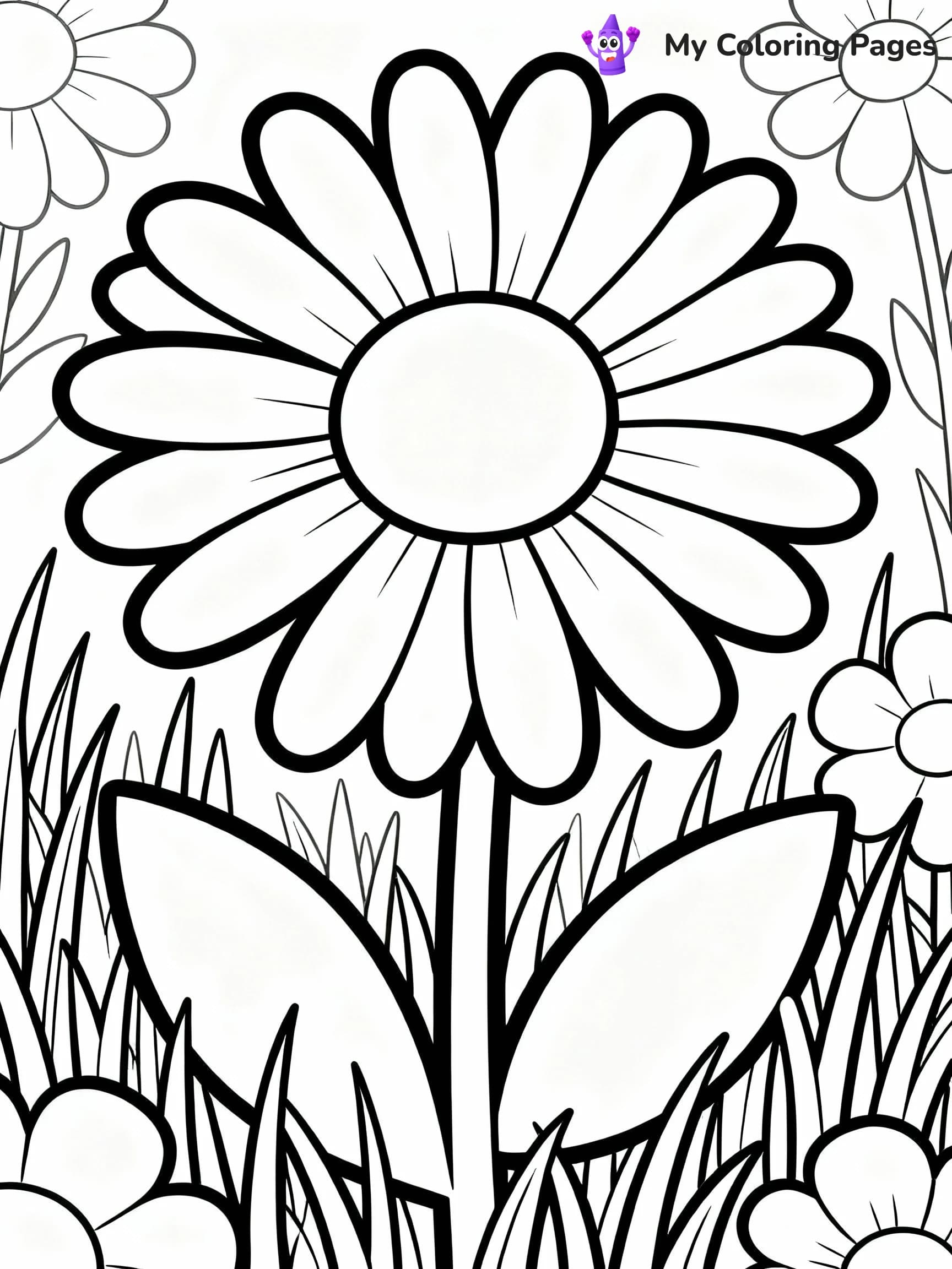 Daisy Coloring Pages - 2