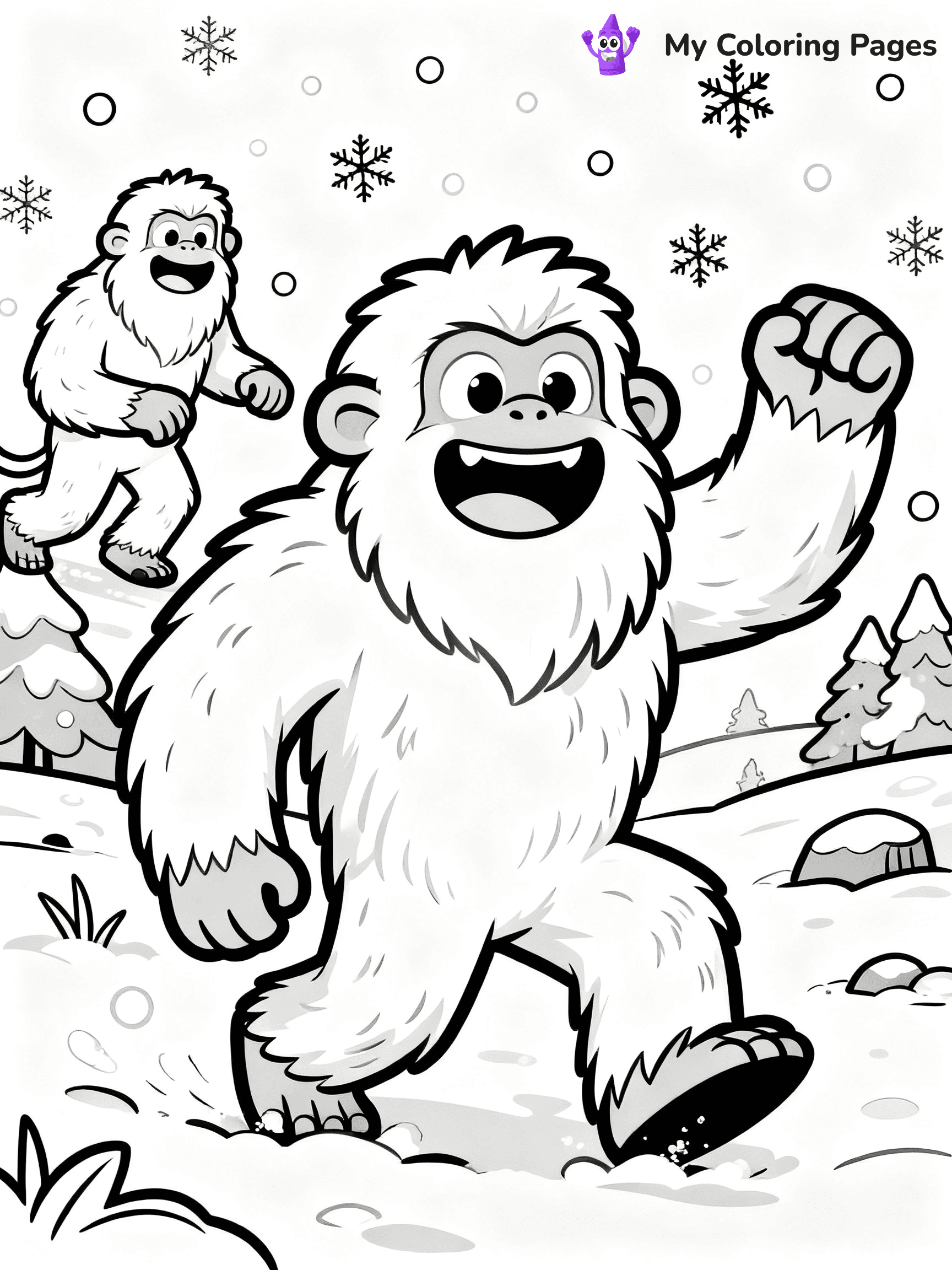 Bigfoot Coloring Pages - 35