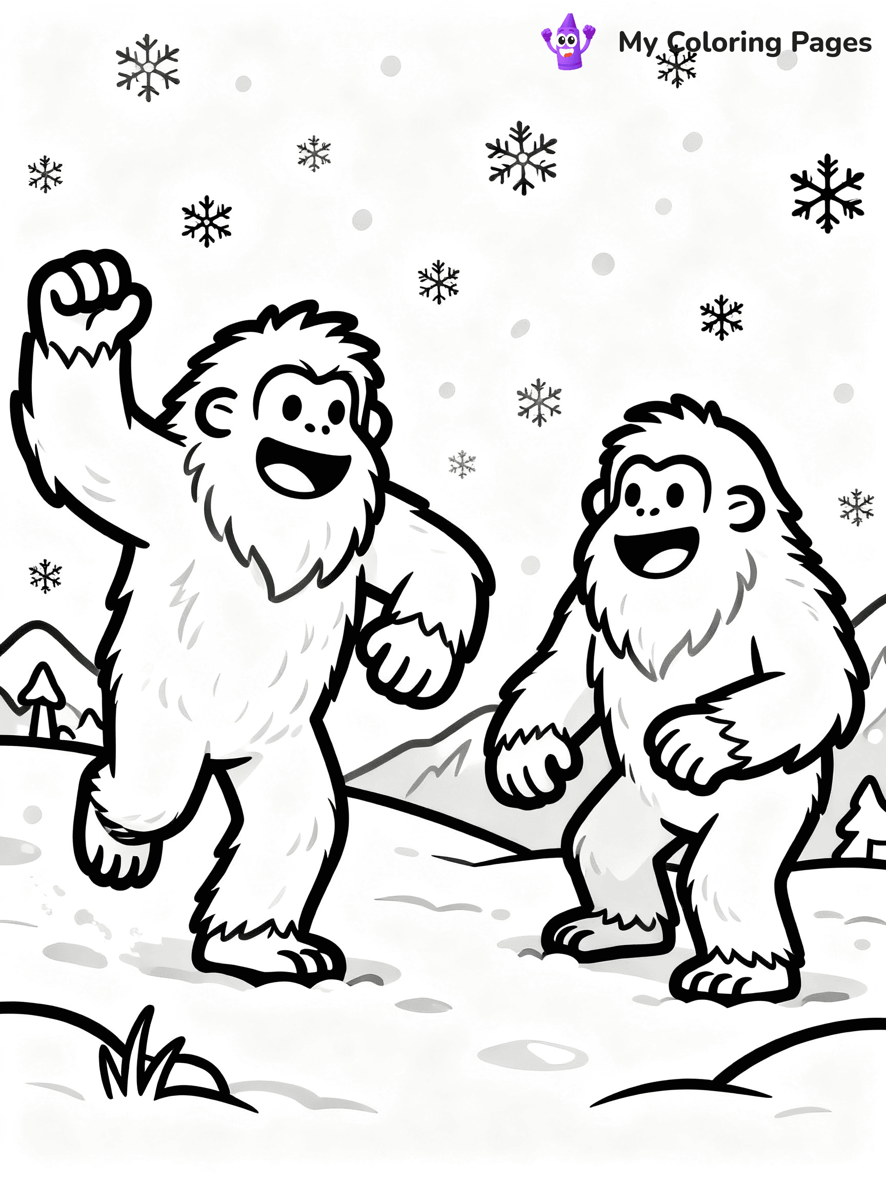 Bigfoot Coloring Pages - 34