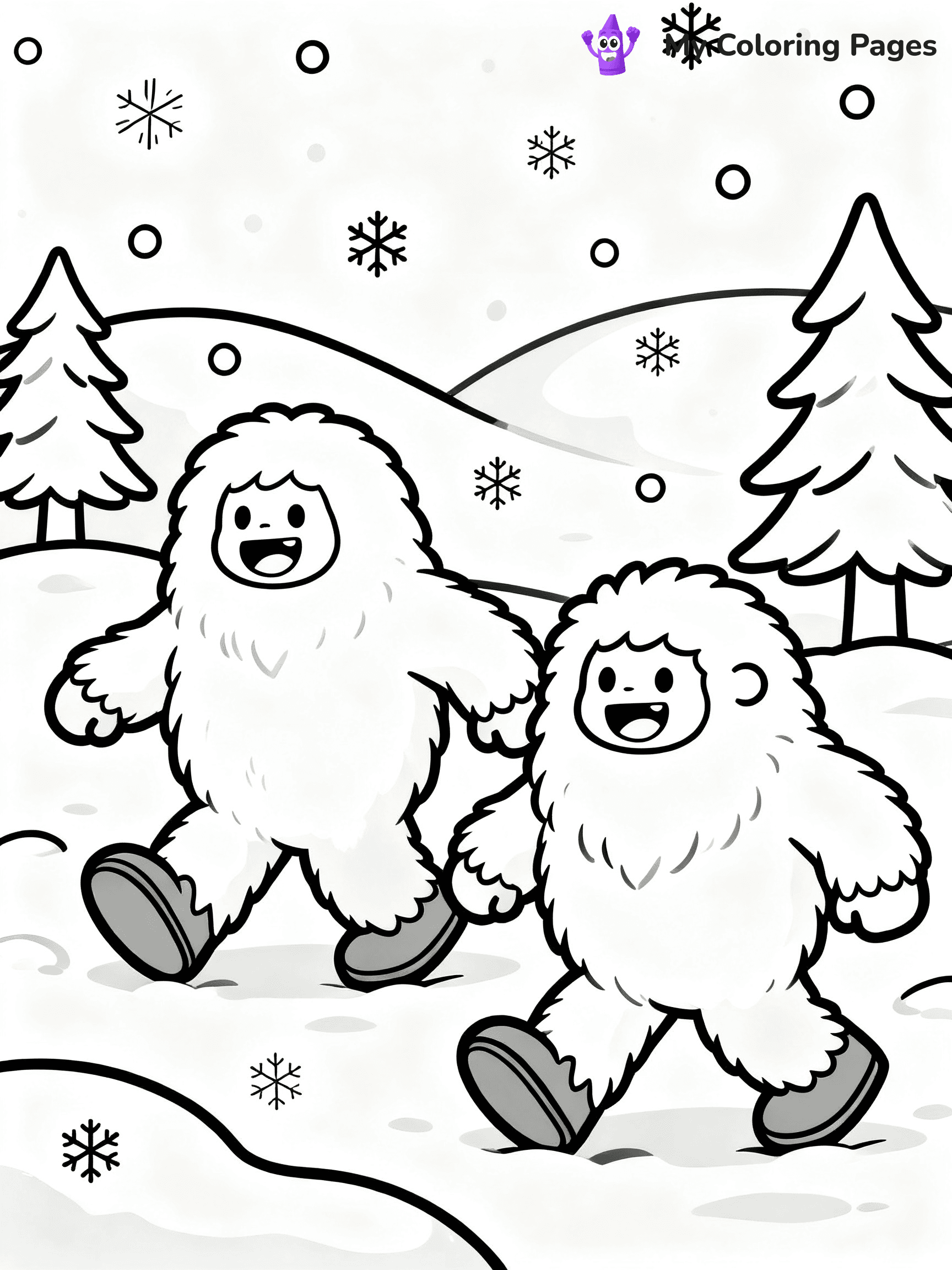 Bigfoot Coloring Pages - 32