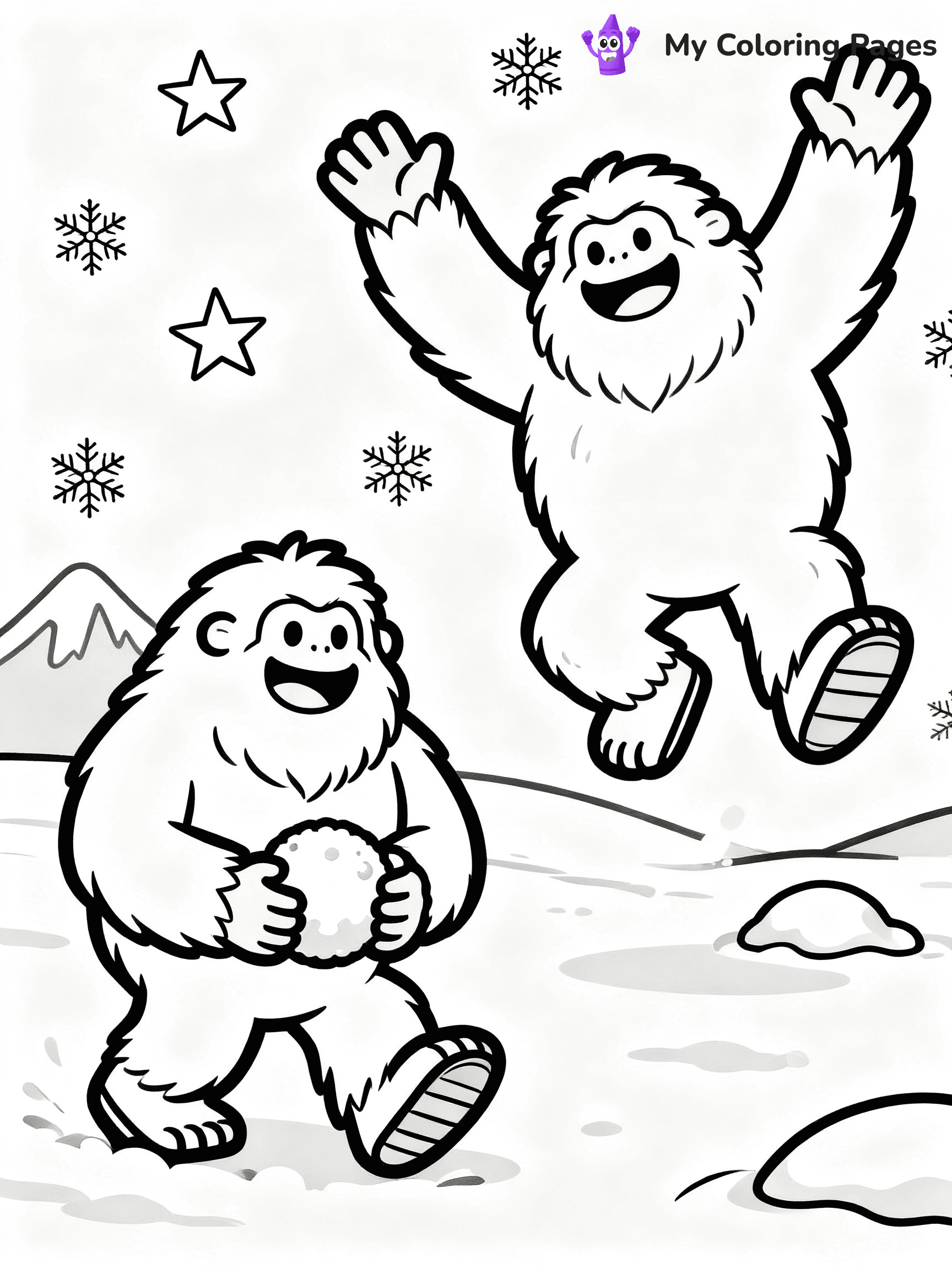 Bigfoot Coloring Pages - 31