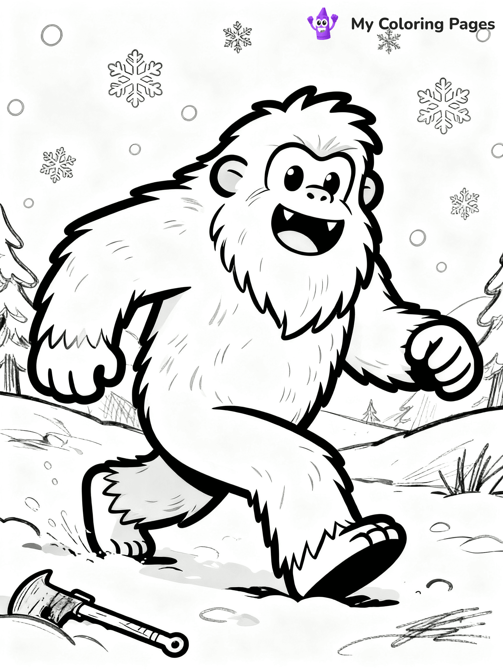 Bigfoot Coloring Pages - 30