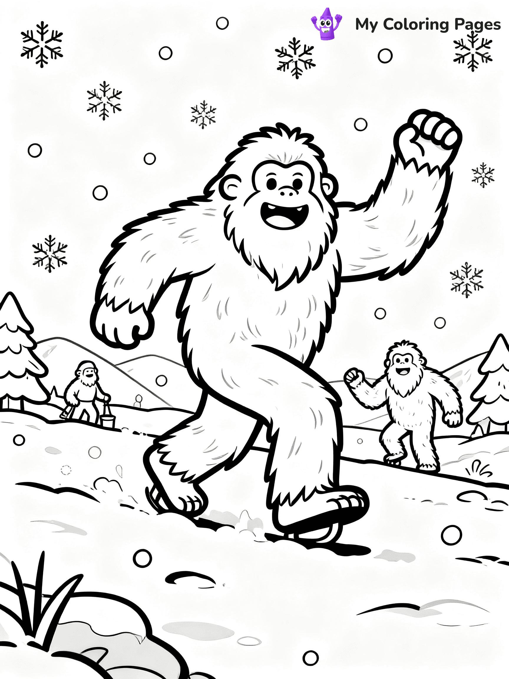Bigfoot Coloring Pages - 29