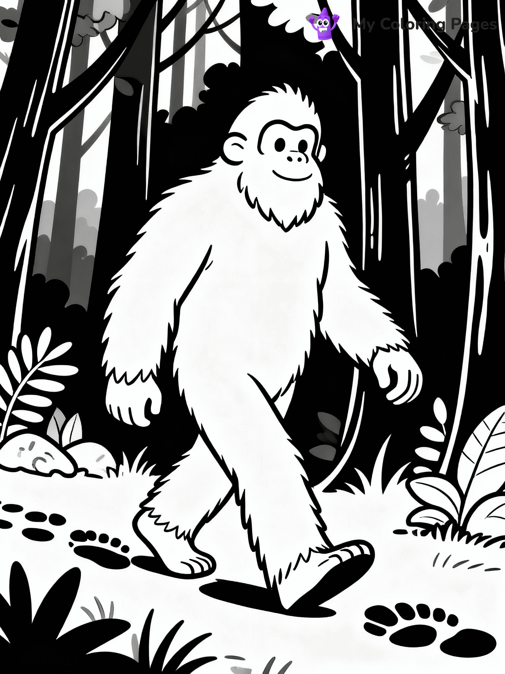 Bigfoot Coloring Pages - 28