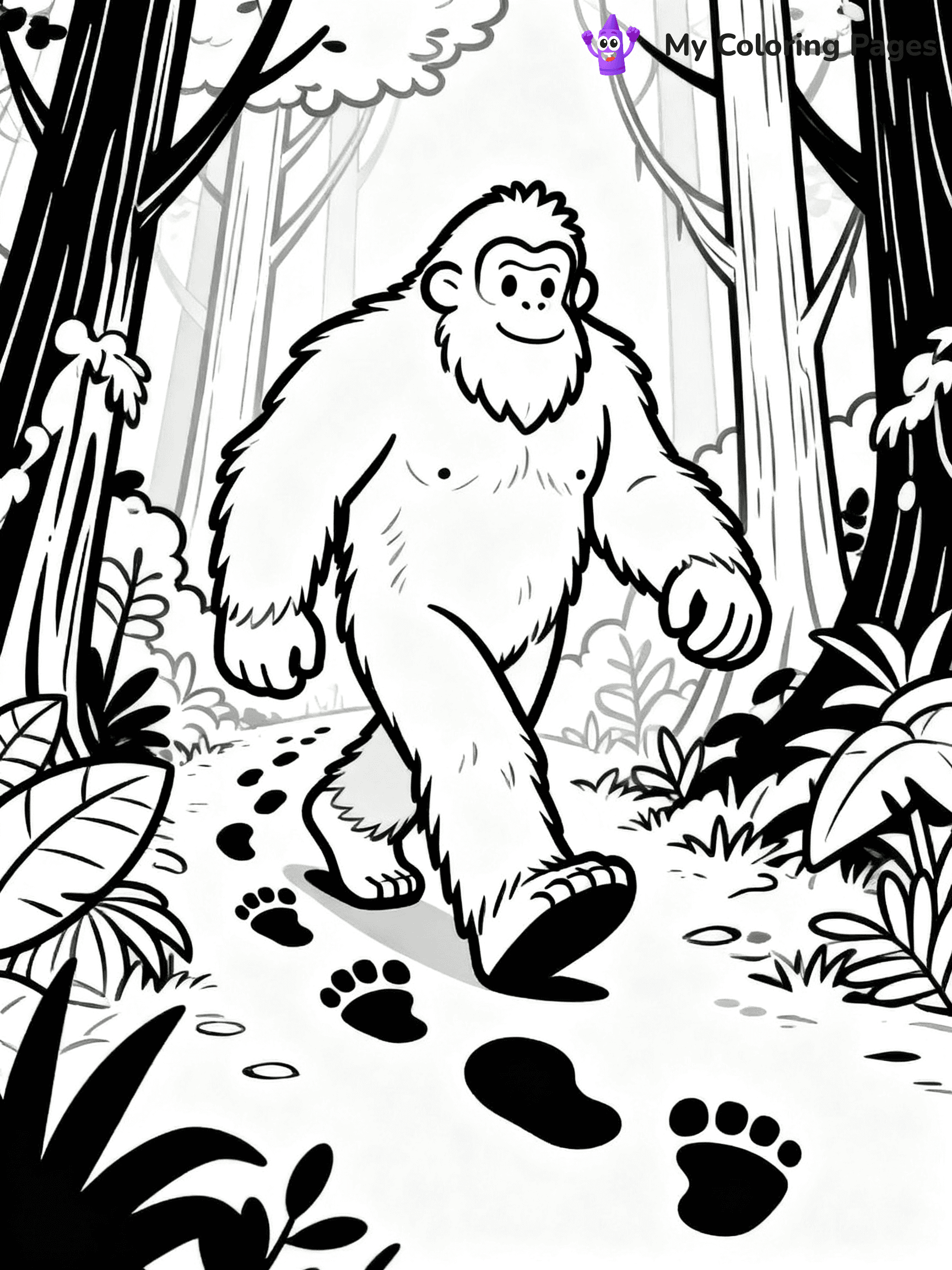 Bigfoot Coloring Pages - 25