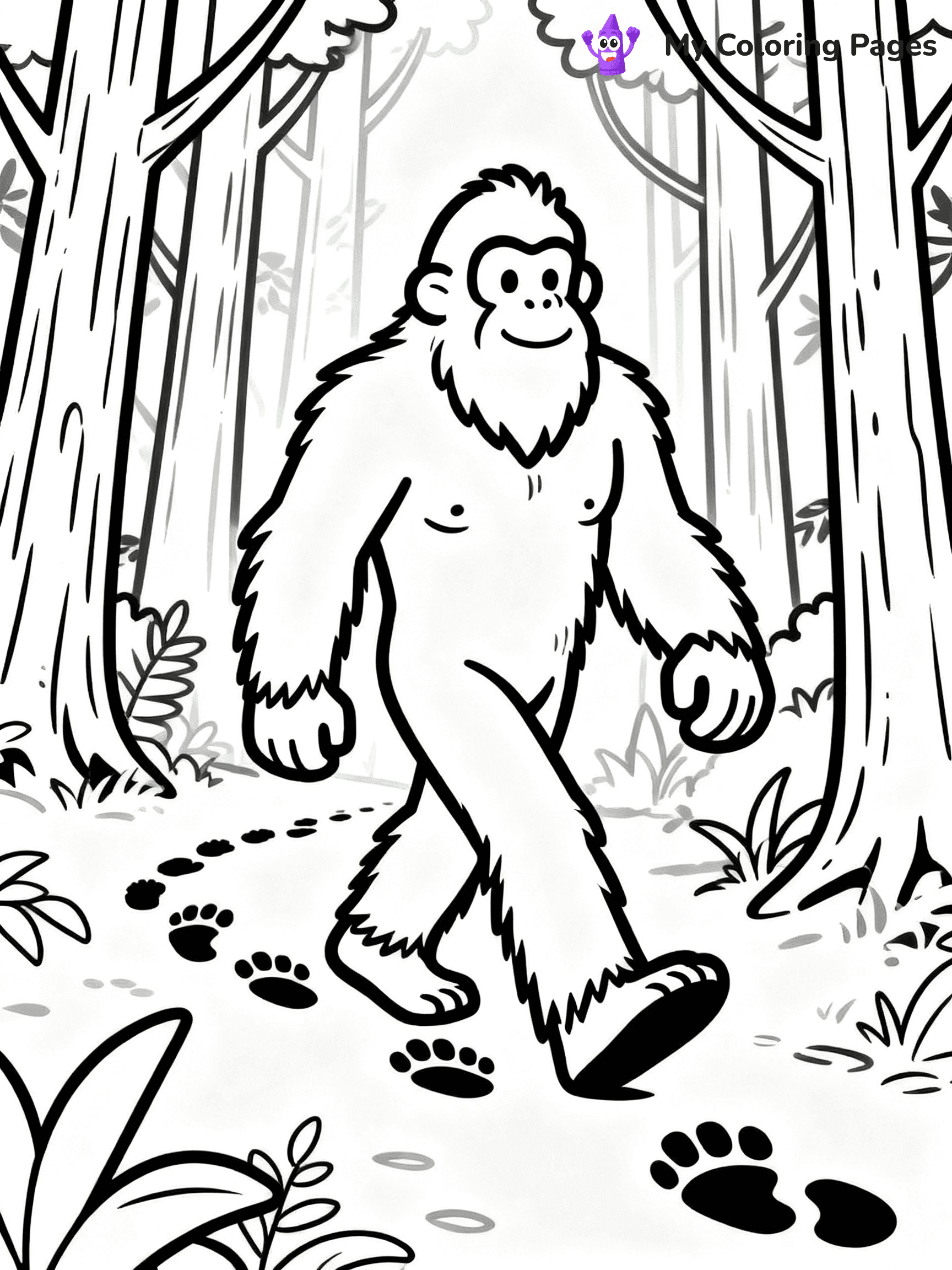 Bigfoot Coloring Pages - 23