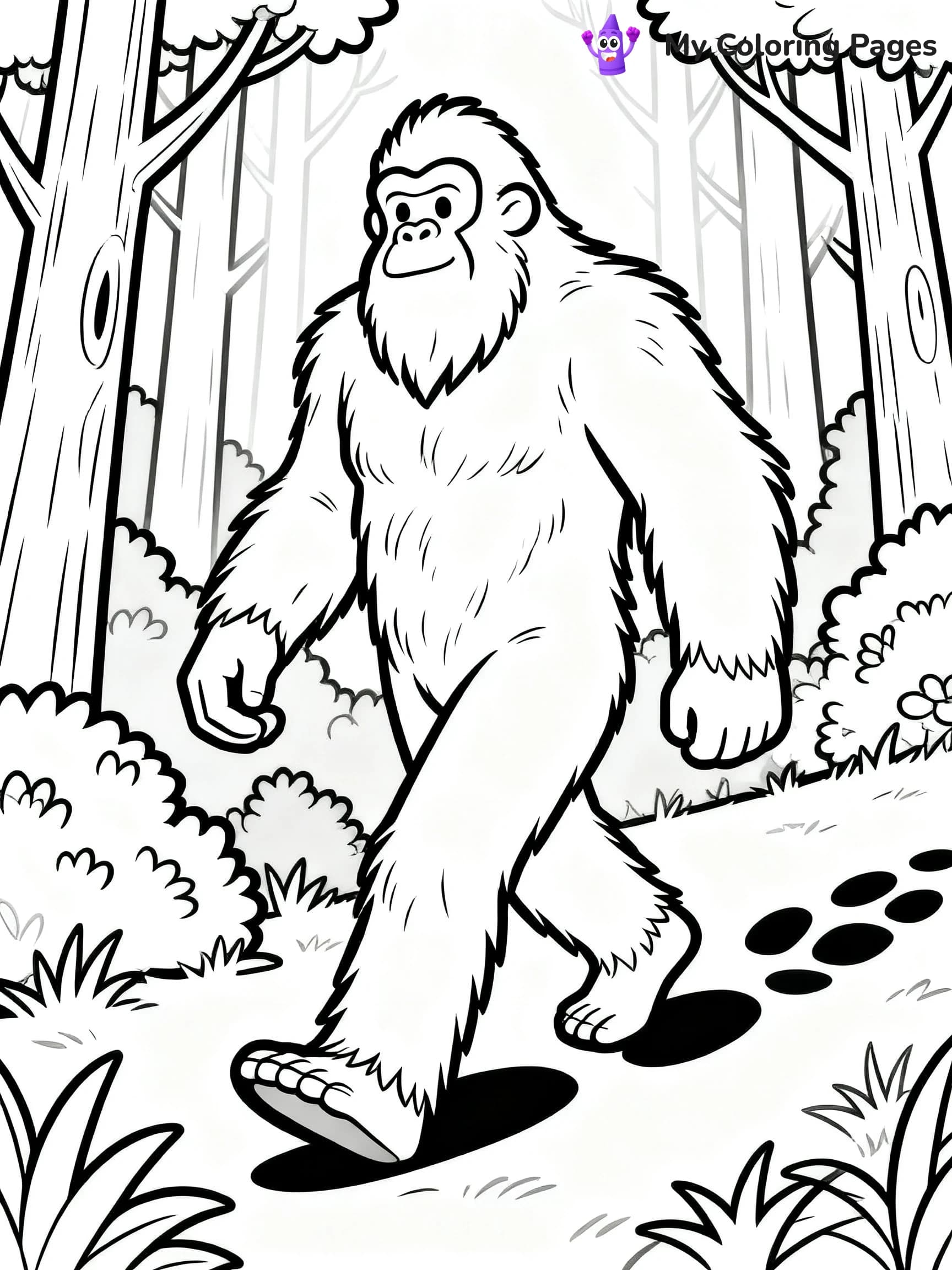 Bigfoot Coloring Pages - 22