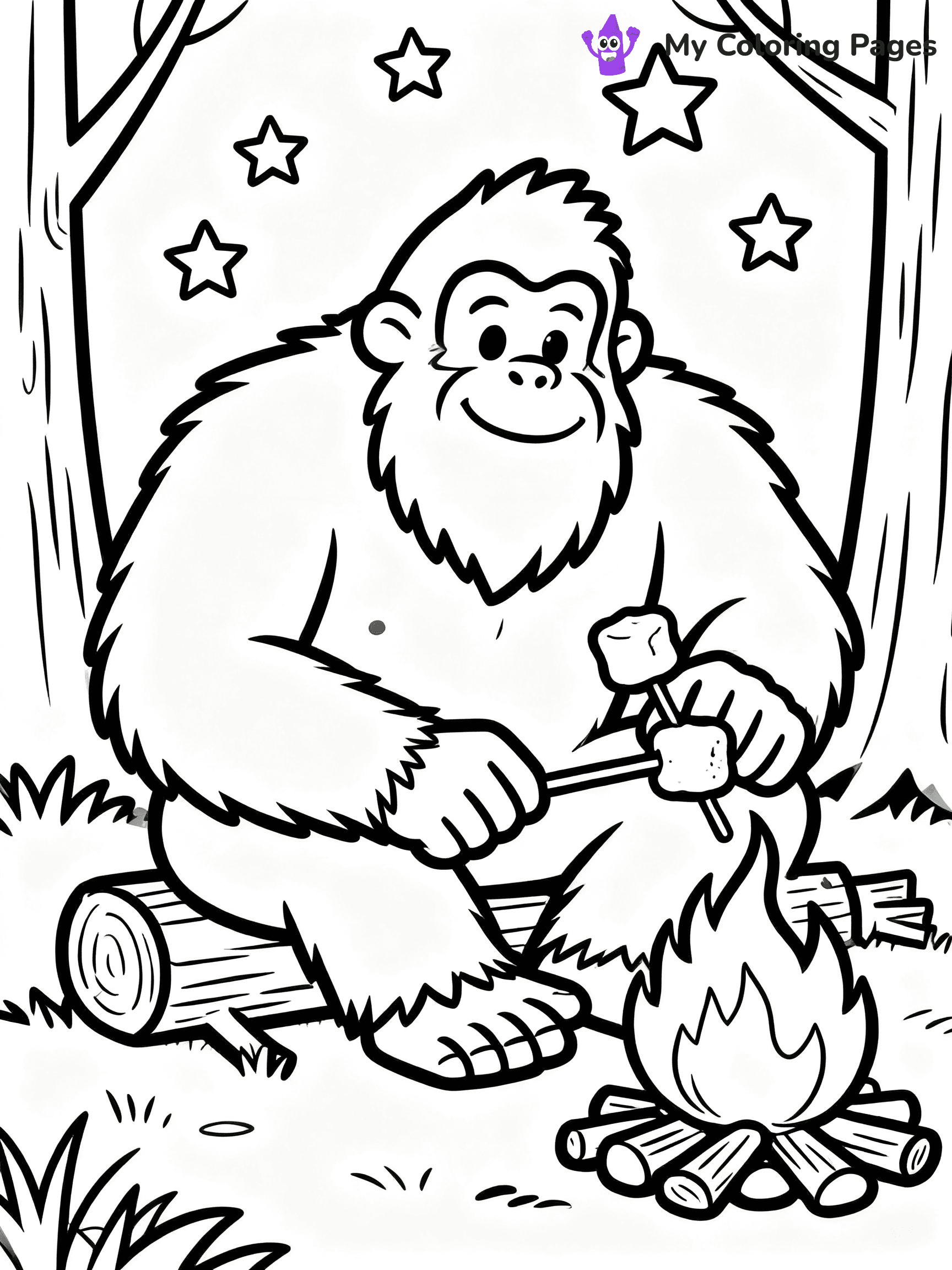 Bigfoot Coloring Pages - 14