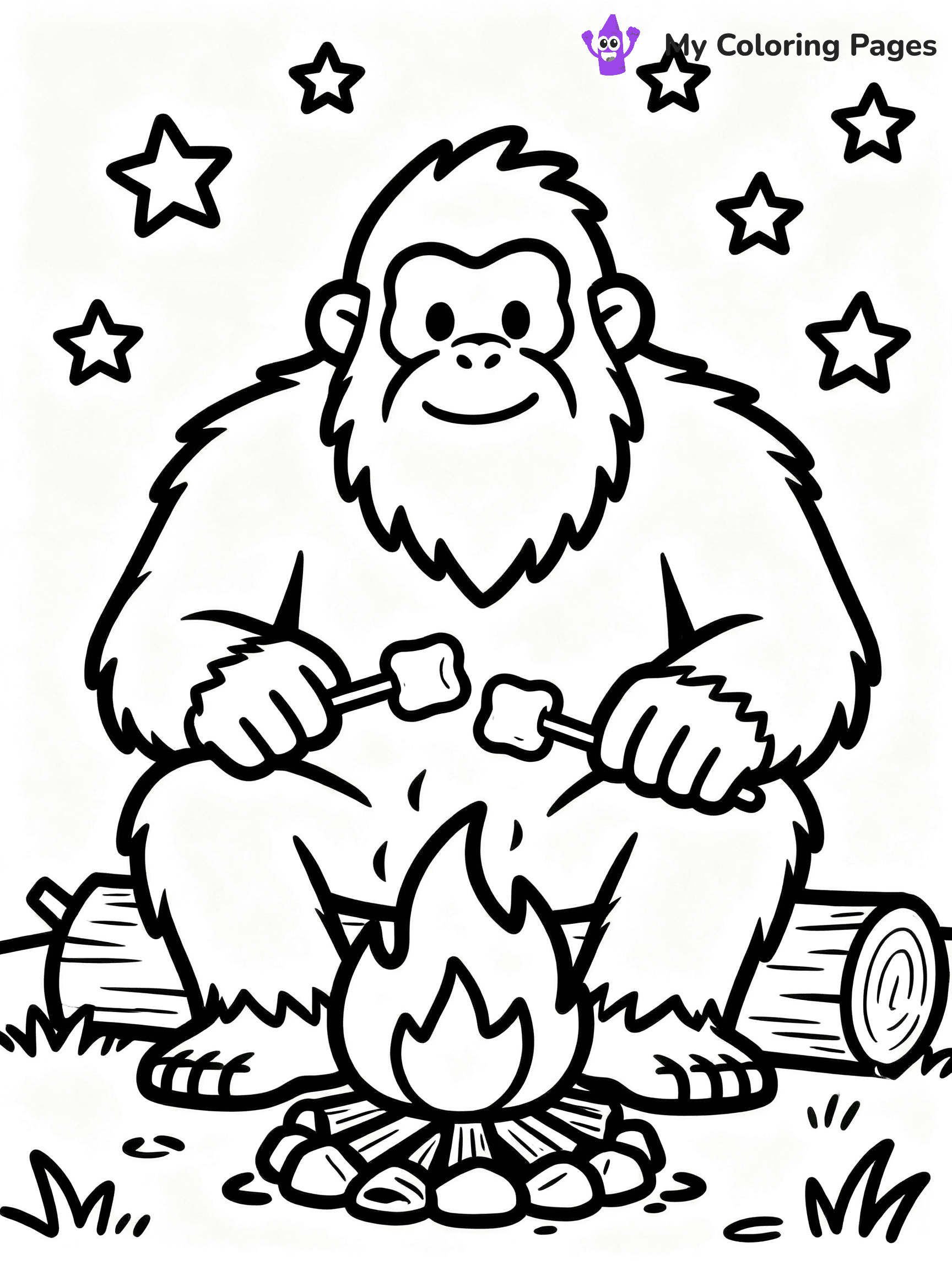 Bigfoot Coloring Pages - 13