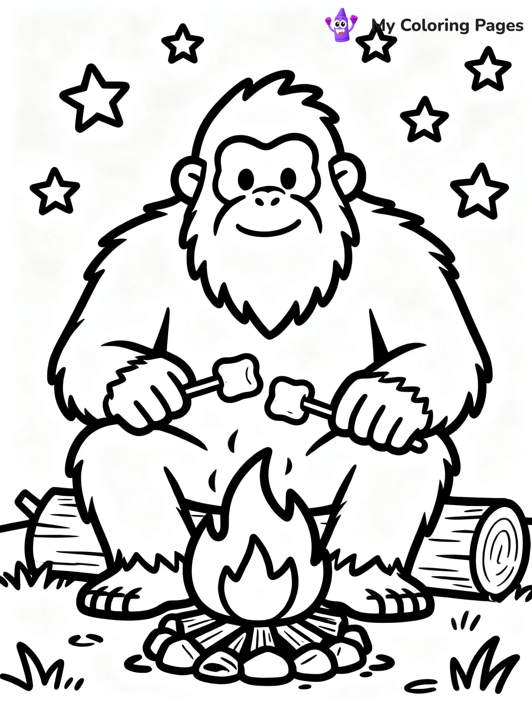 Bigfoot Coloring Pages - 13
