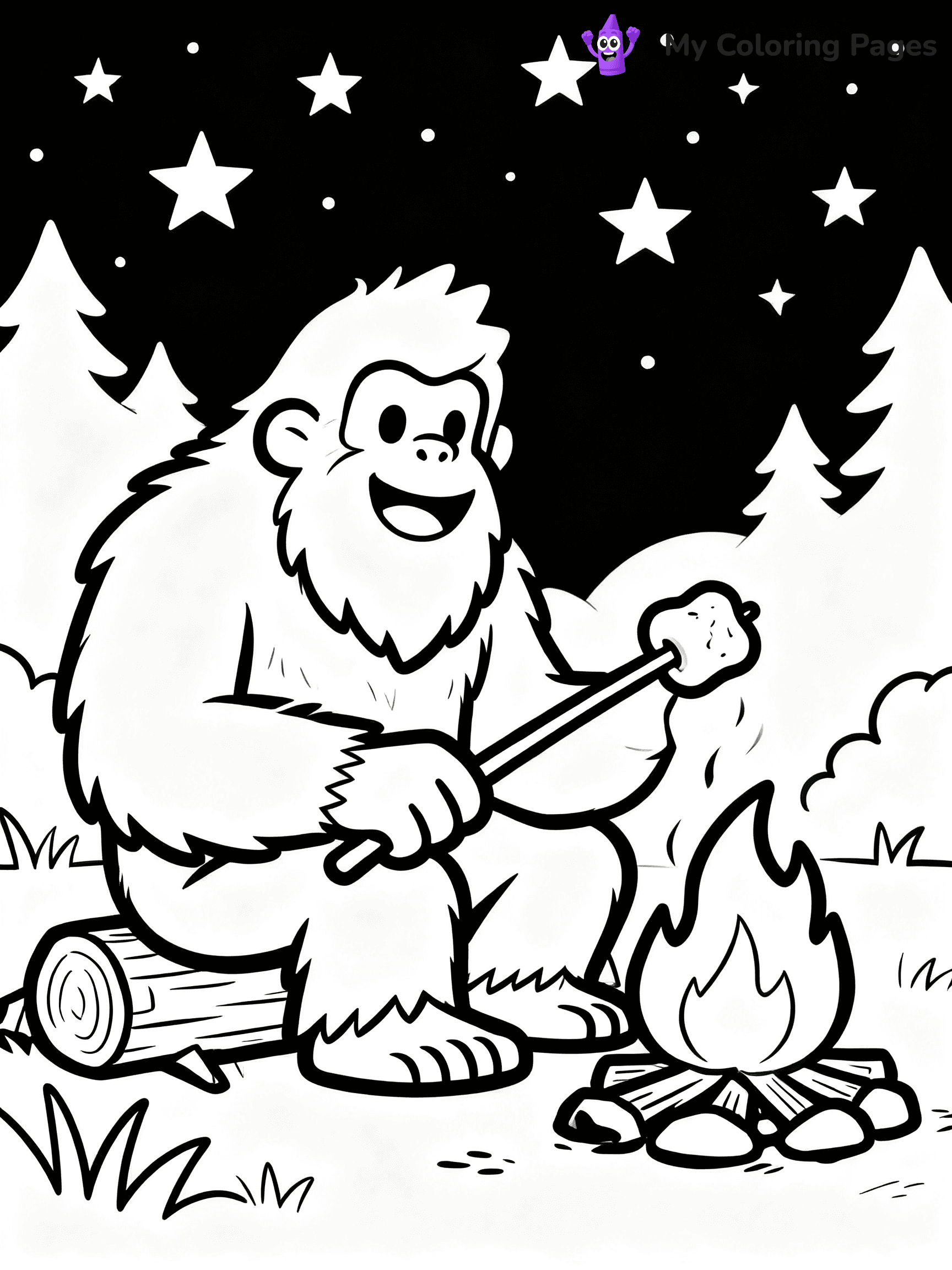 Bigfoot Coloring Pages - 11