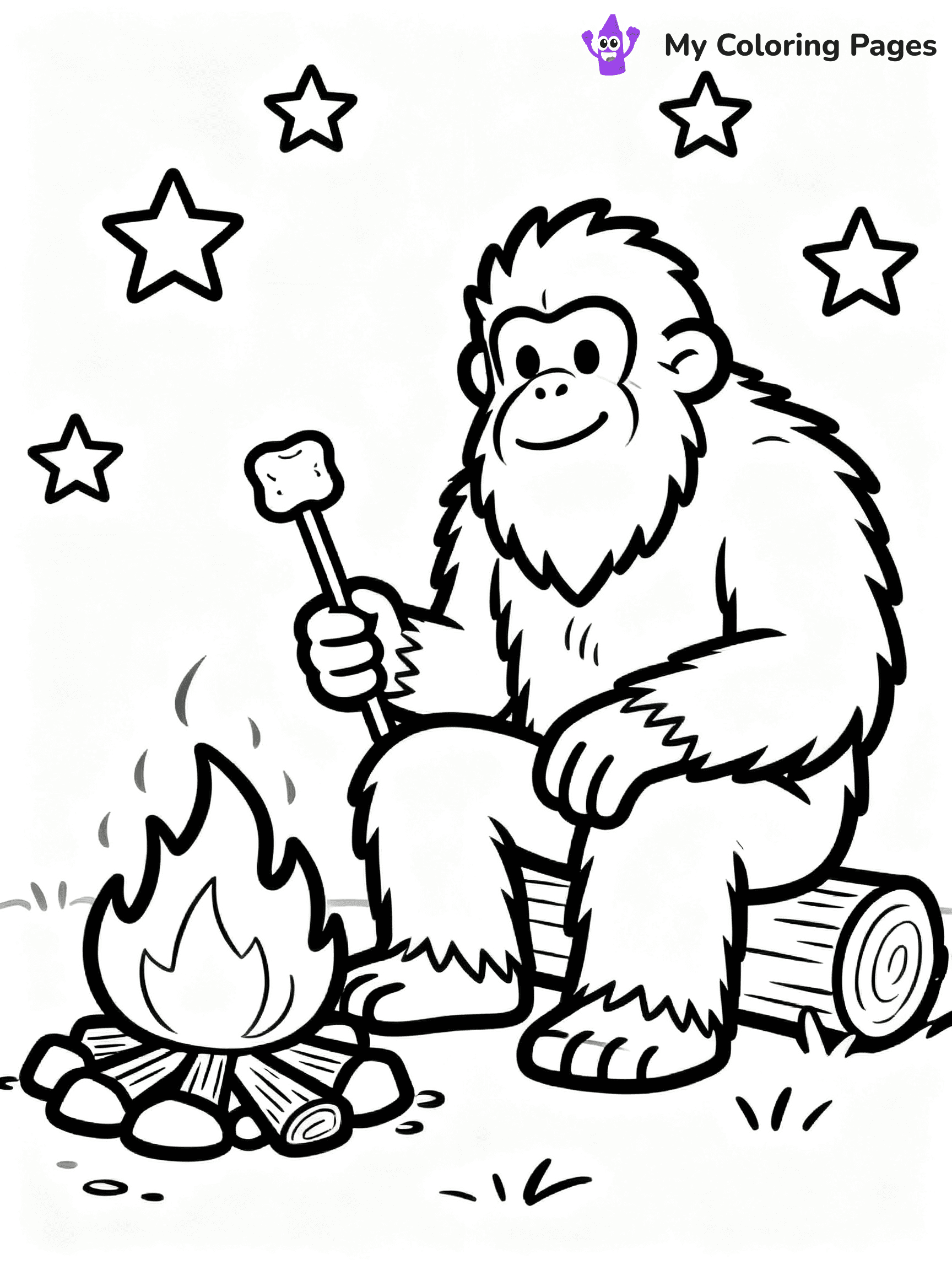 Bigfoot Coloring Pages - 10