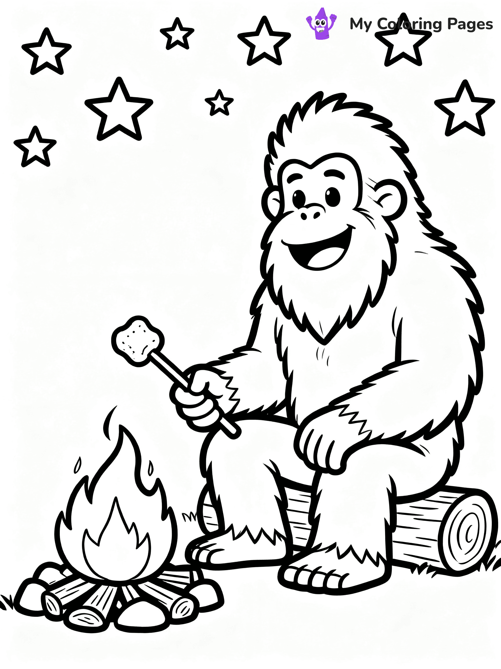 Bigfoot Coloring Pages - 9