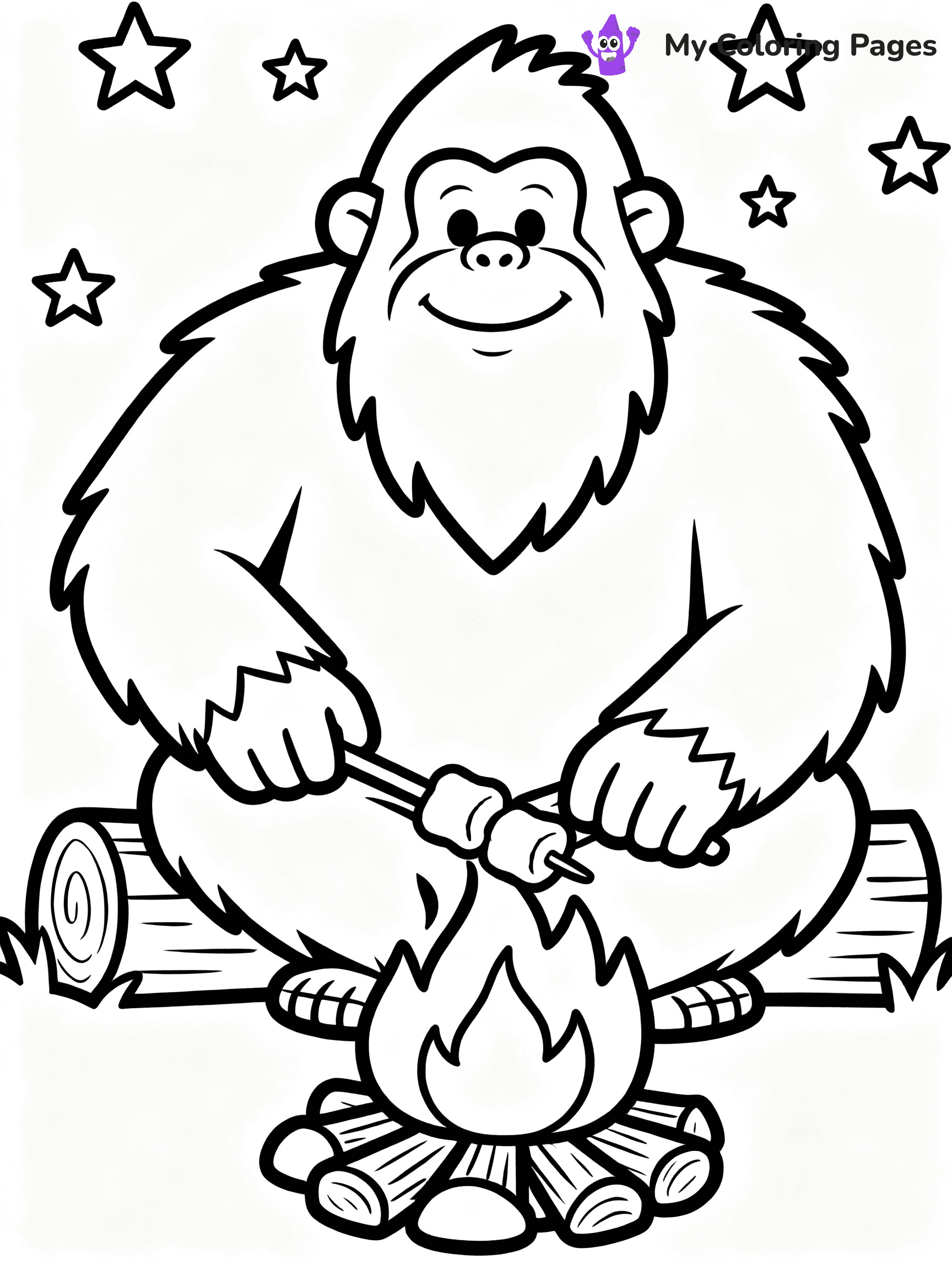 Bigfoot Coloring Pages - 8