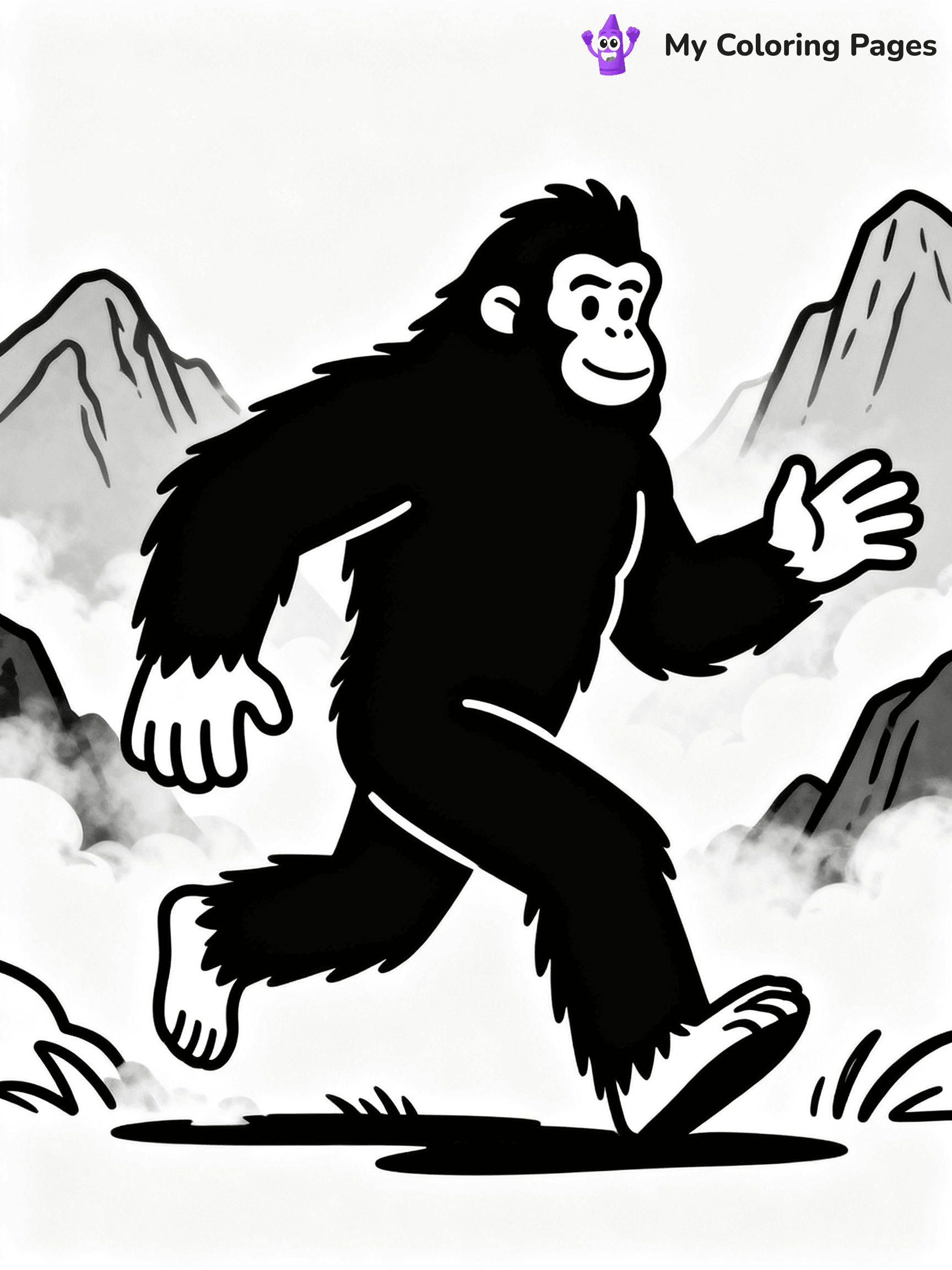 Bigfoot Coloring Pages - 7