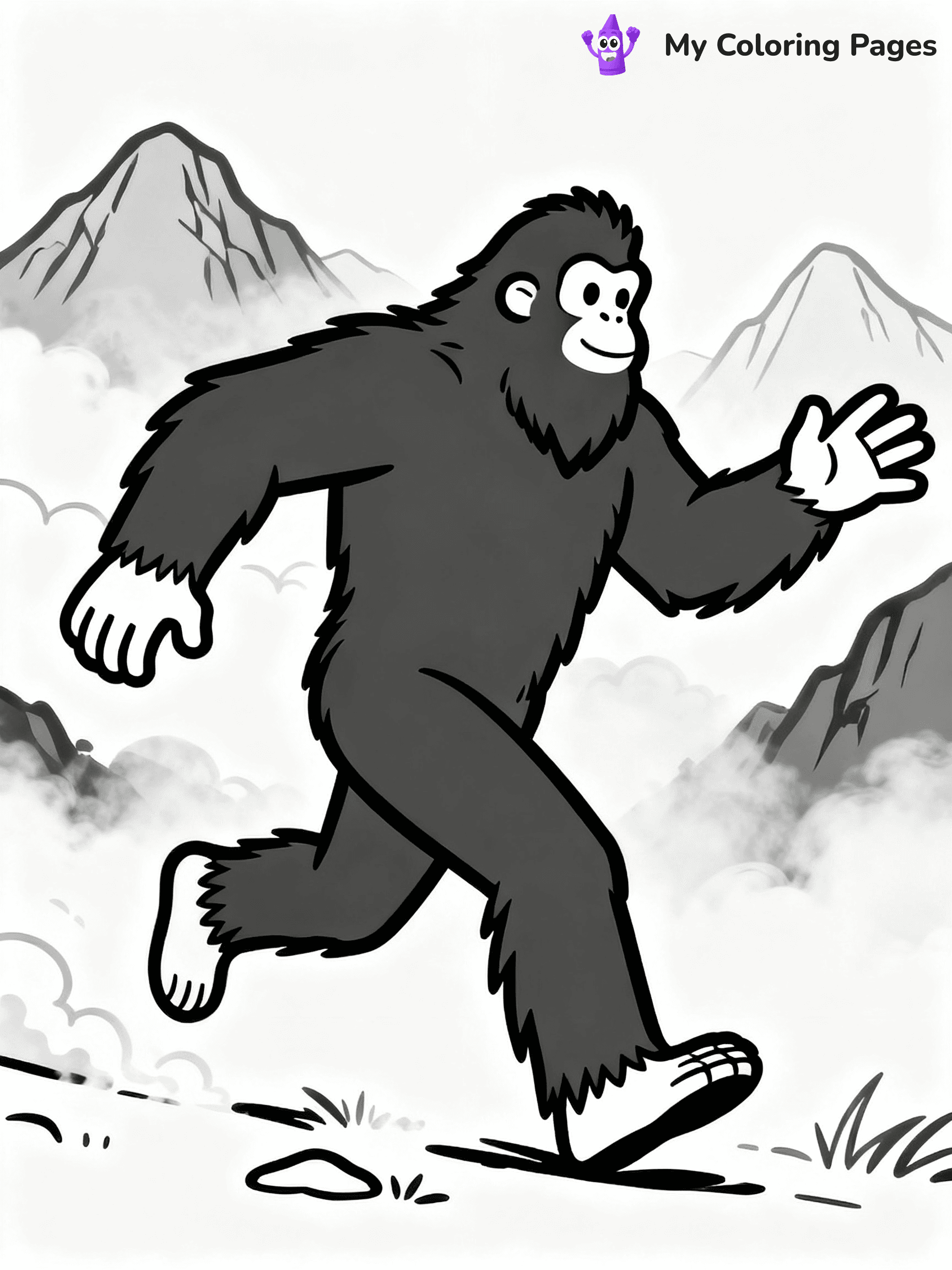 Bigfoot Coloring Pages - 6