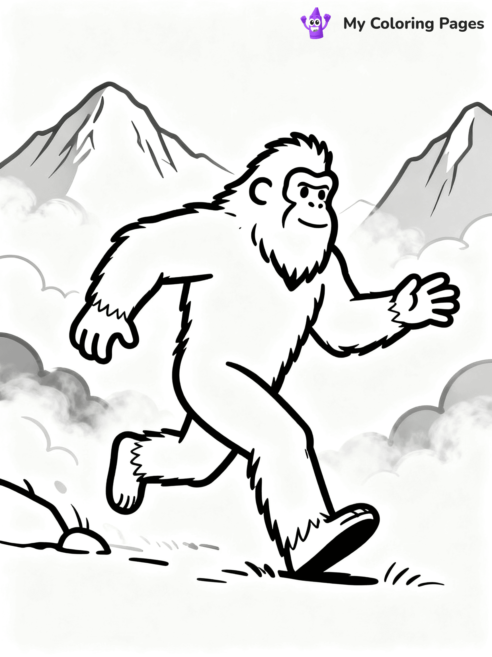 Bigfoot Coloring Pages - 4