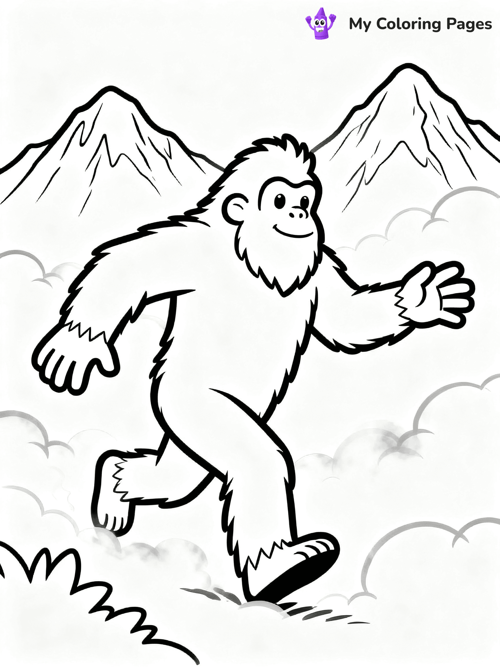 Bigfoot Coloring Pages - 3
