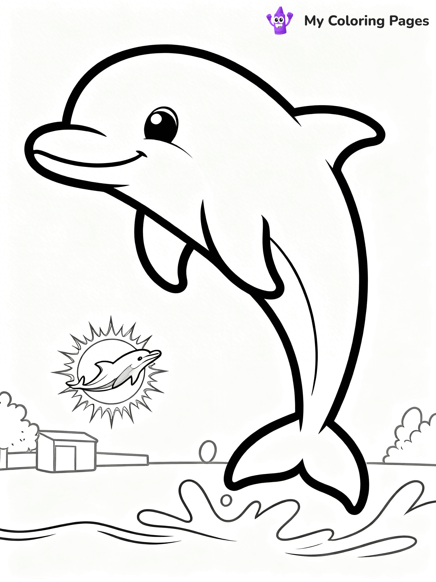 Miami Dolphins Logo Coloring Pages - 37
