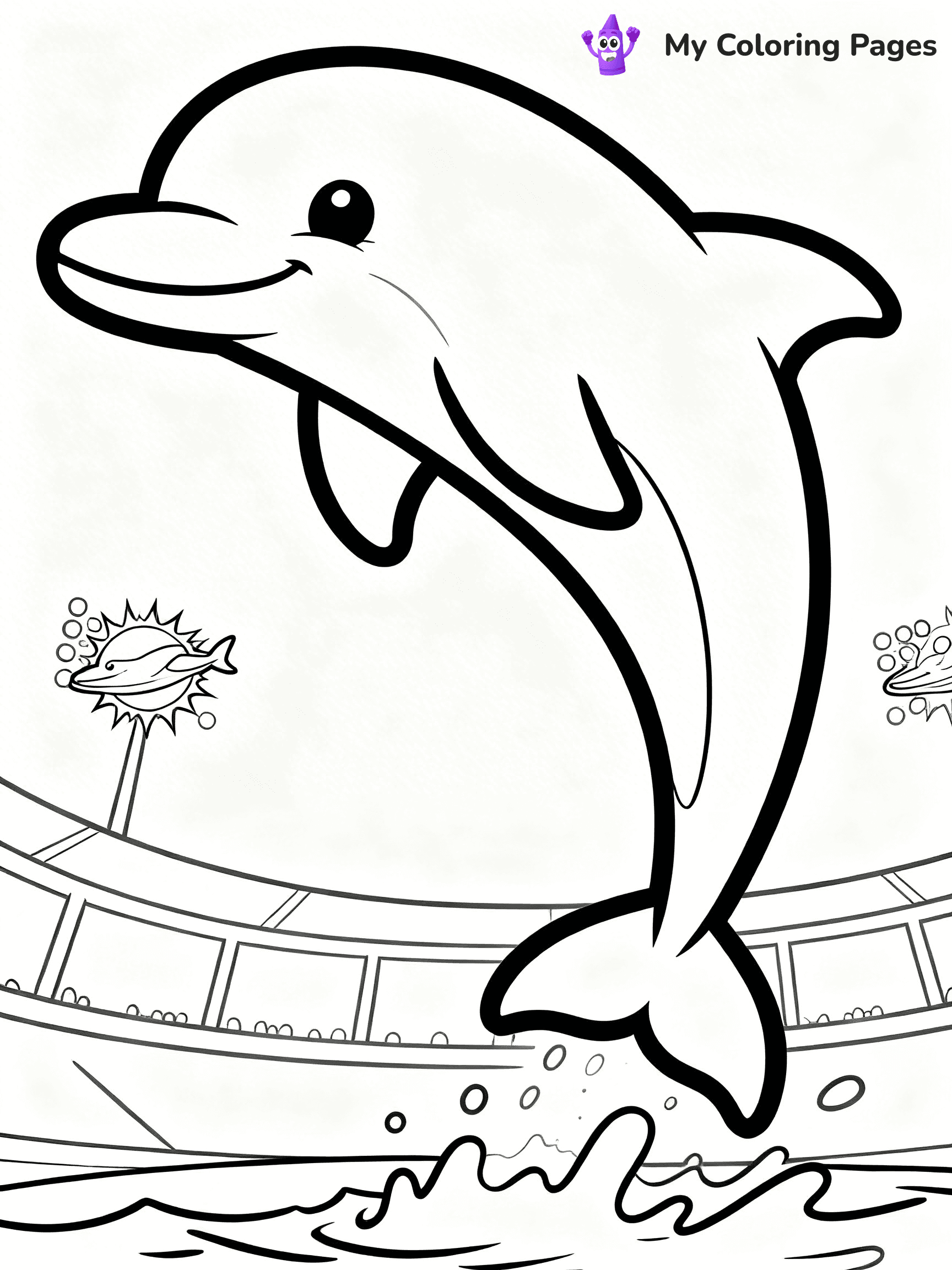 Miami Dolphins Logo Coloring Pages - 35