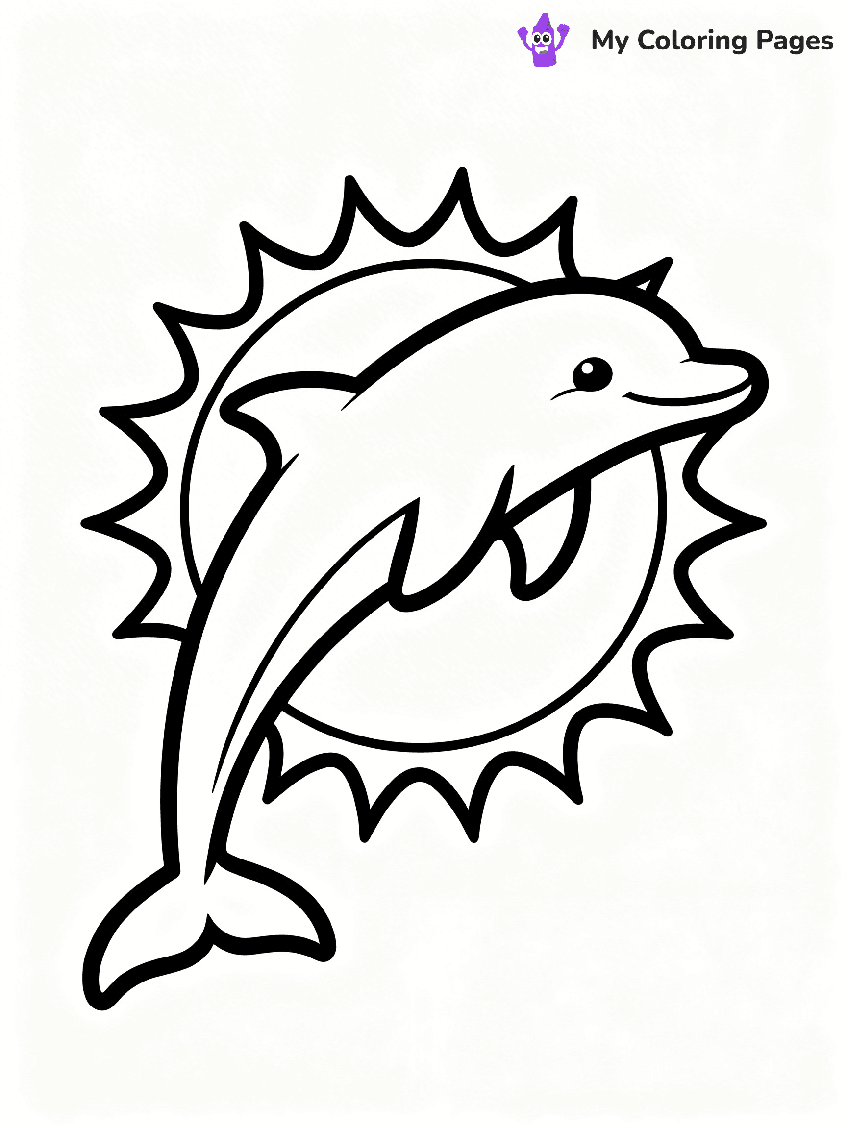 Miami Dolphins Logo Coloring Pages - 32