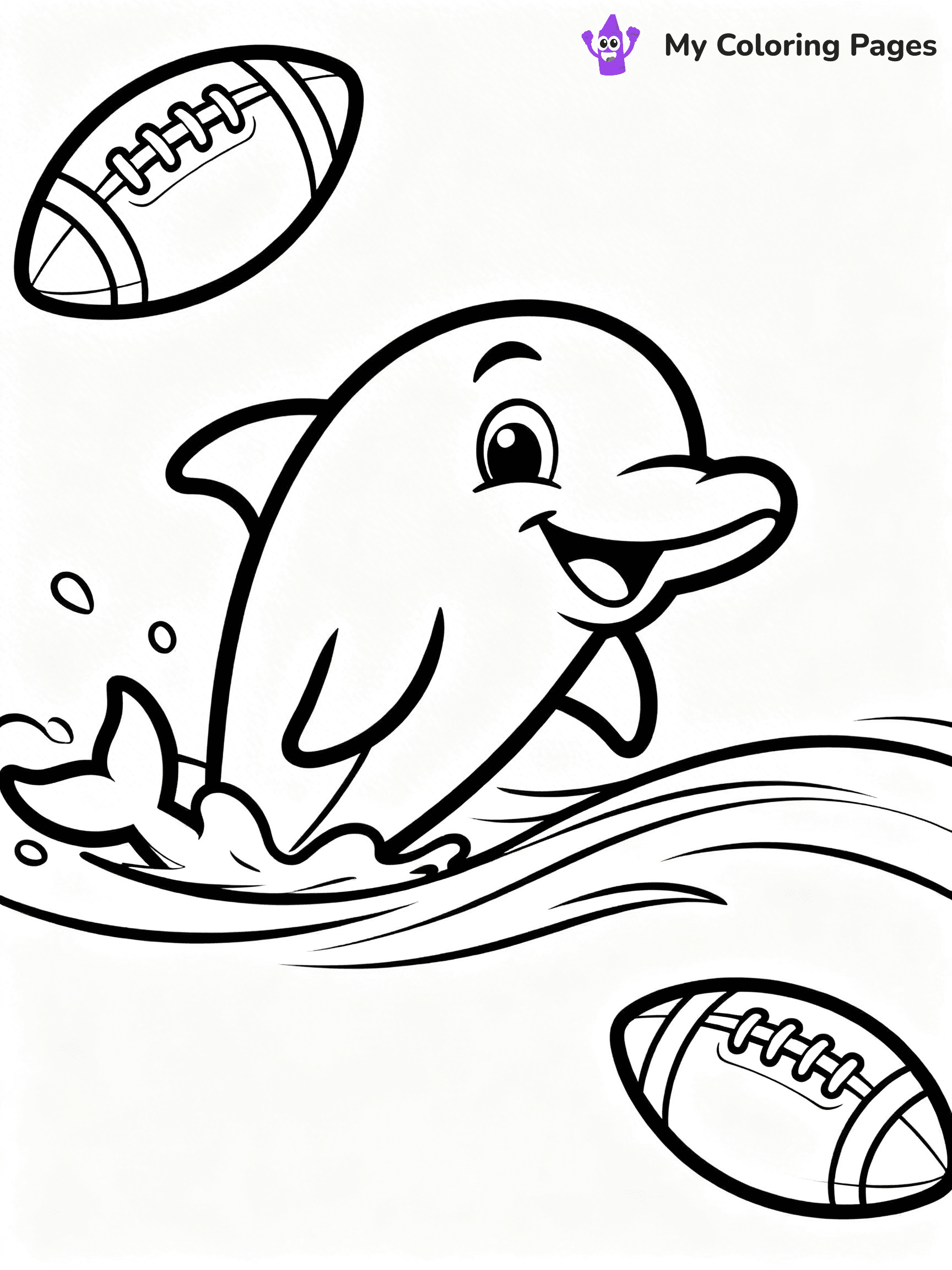 Miami Dolphins Logo Coloring Pages - 17