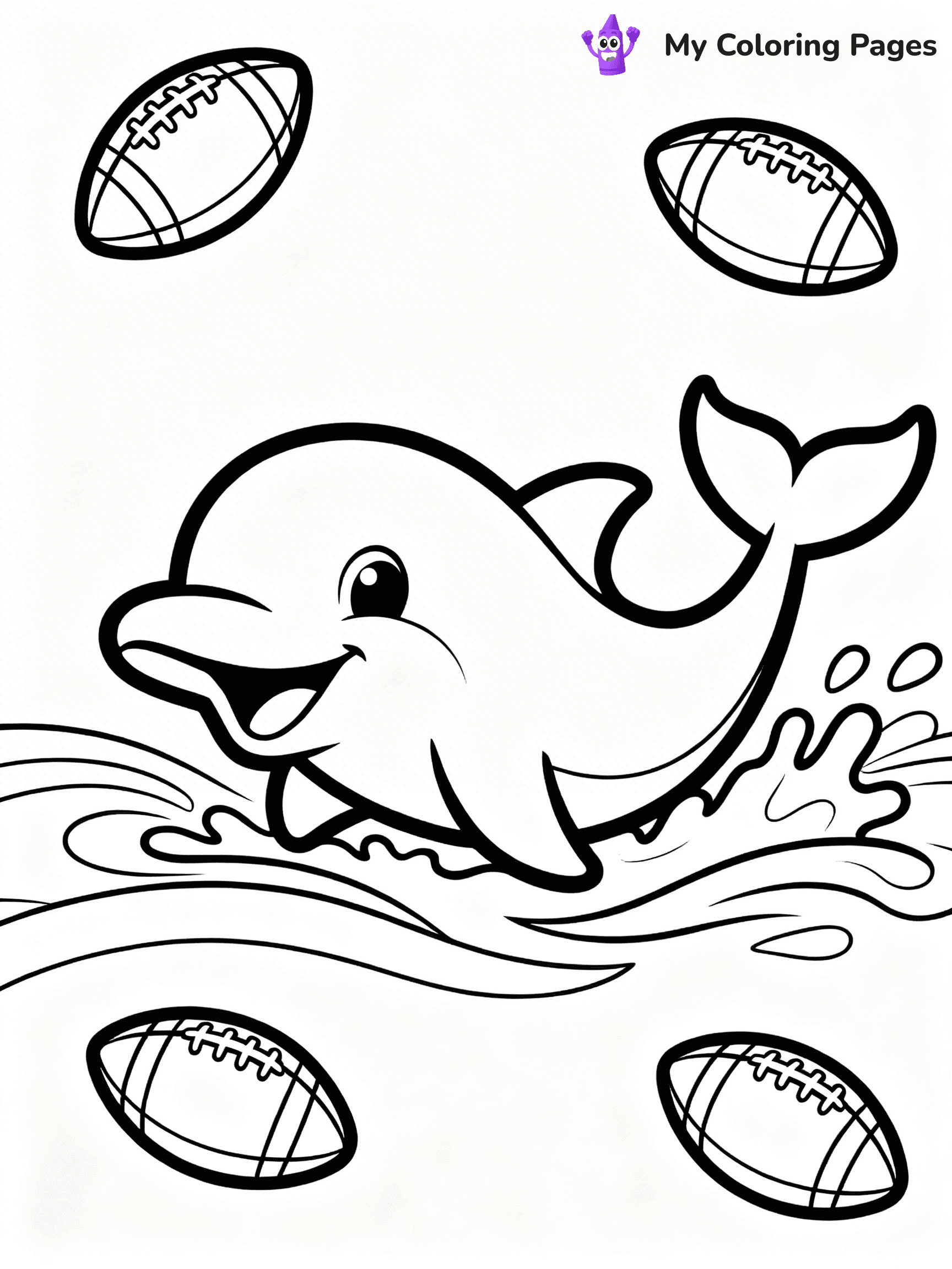 Miami Dolphins Logo Coloring Pages - 16