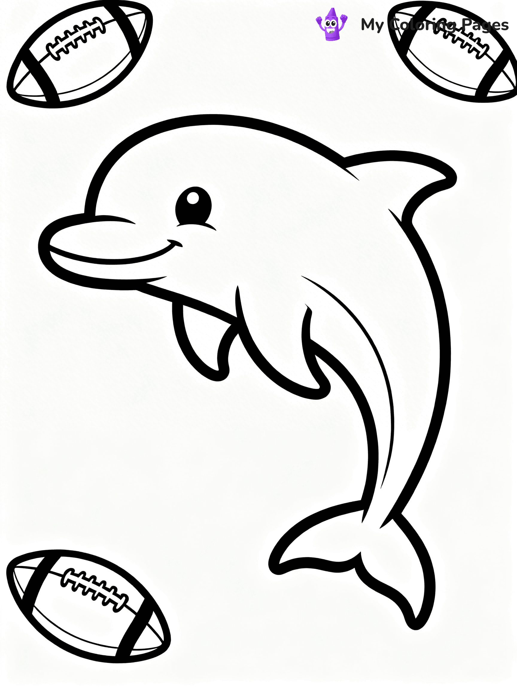 Miami Dolphins Logo Coloring Pages - 14