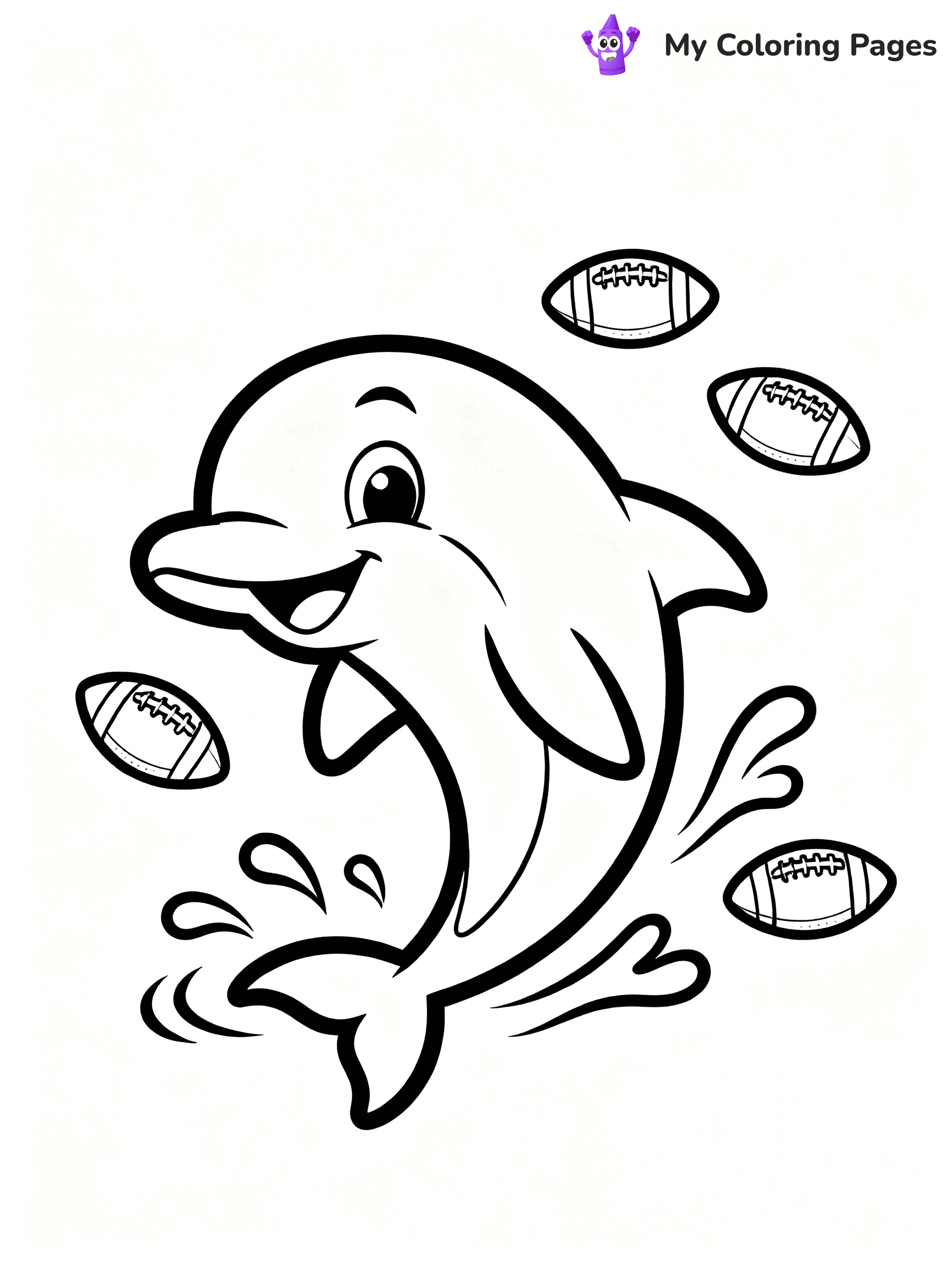 Miami Dolphins Logo Coloring Pages - 13
