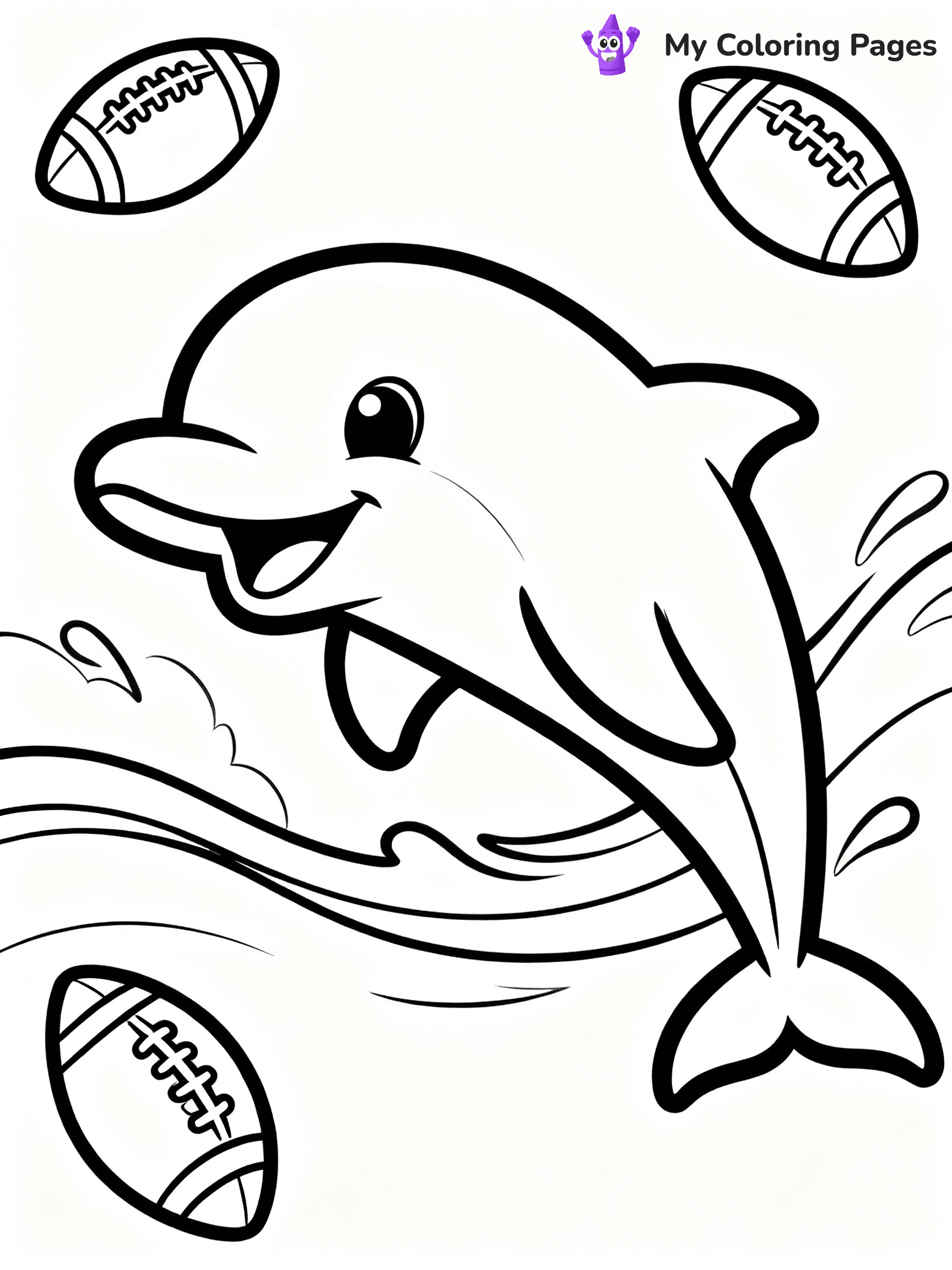 Miami Dolphins Logo Coloring Pages - 12