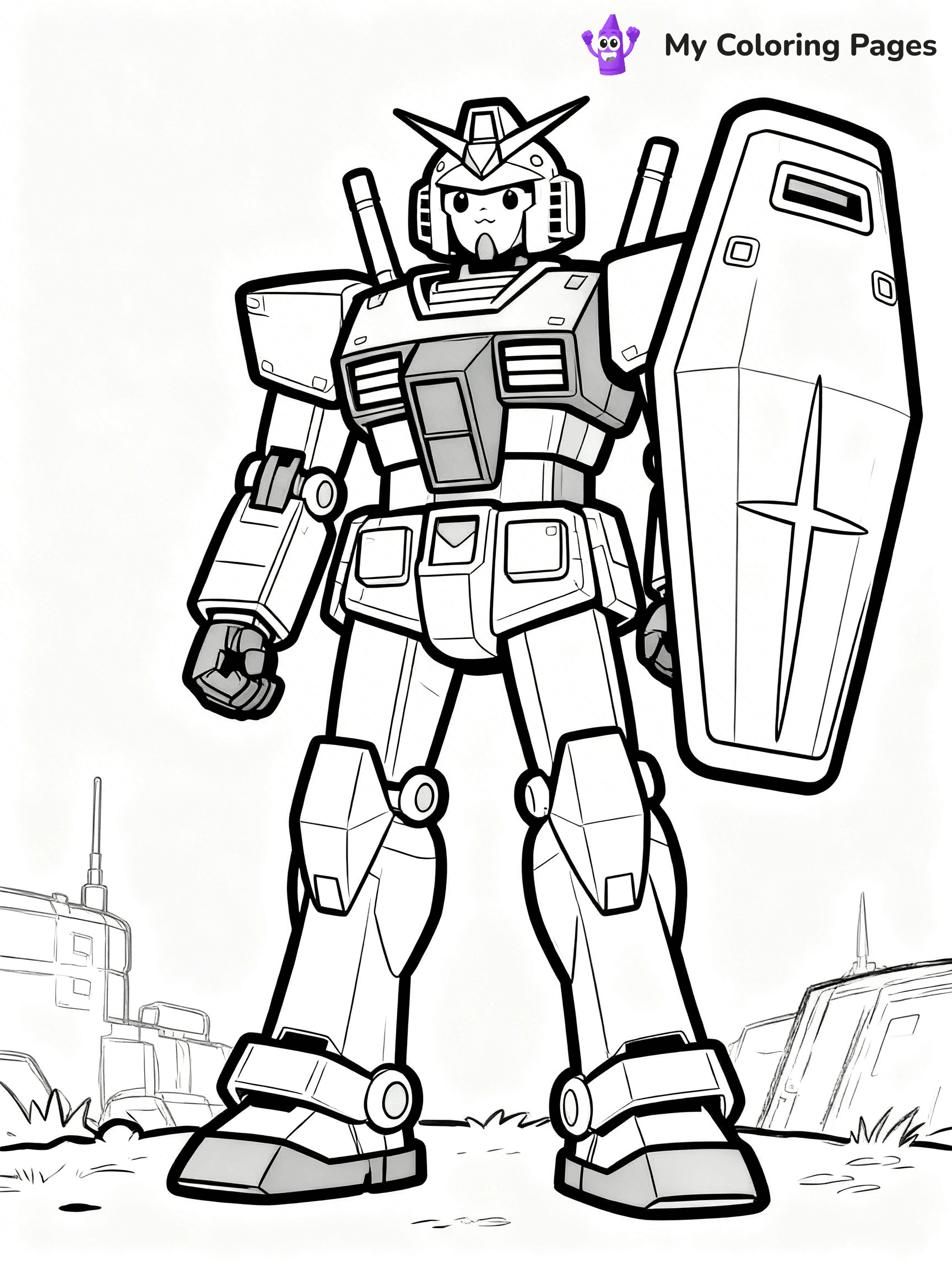 Gundam Coloring Pages - 7