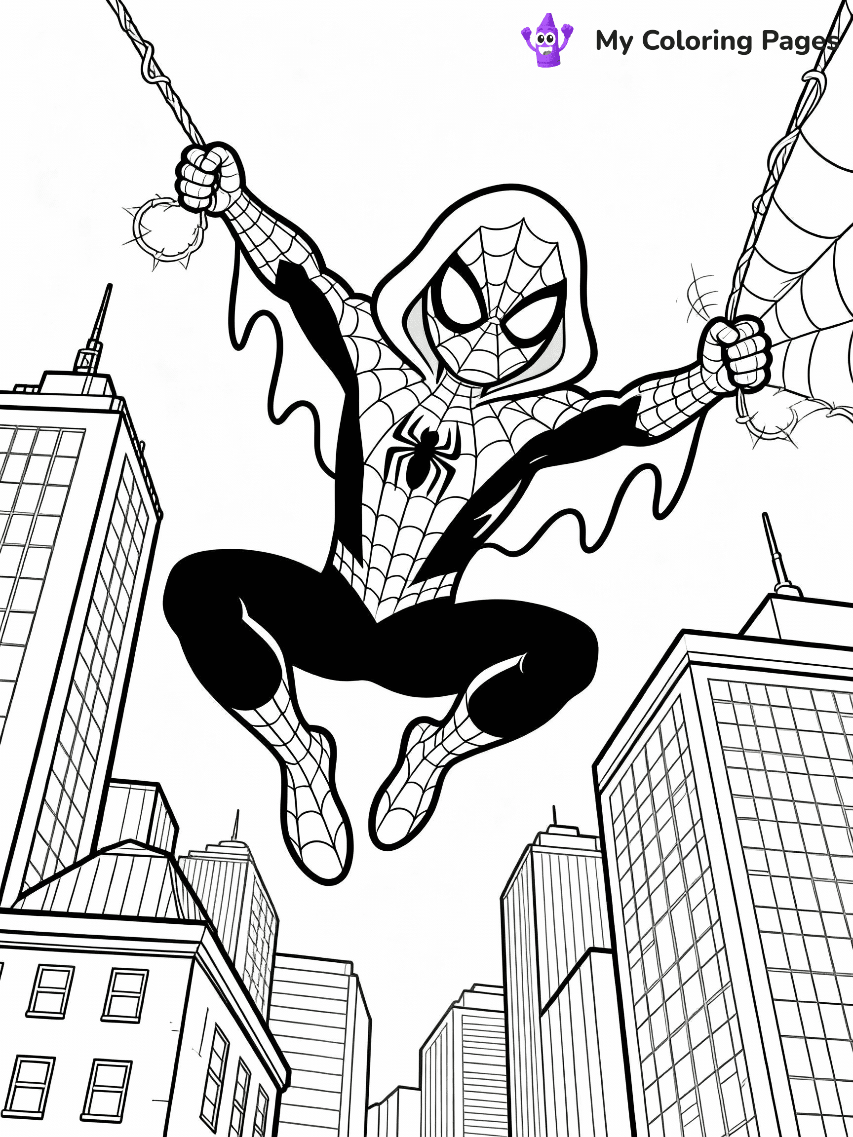 Ghost Spider Coloring Pages - 29