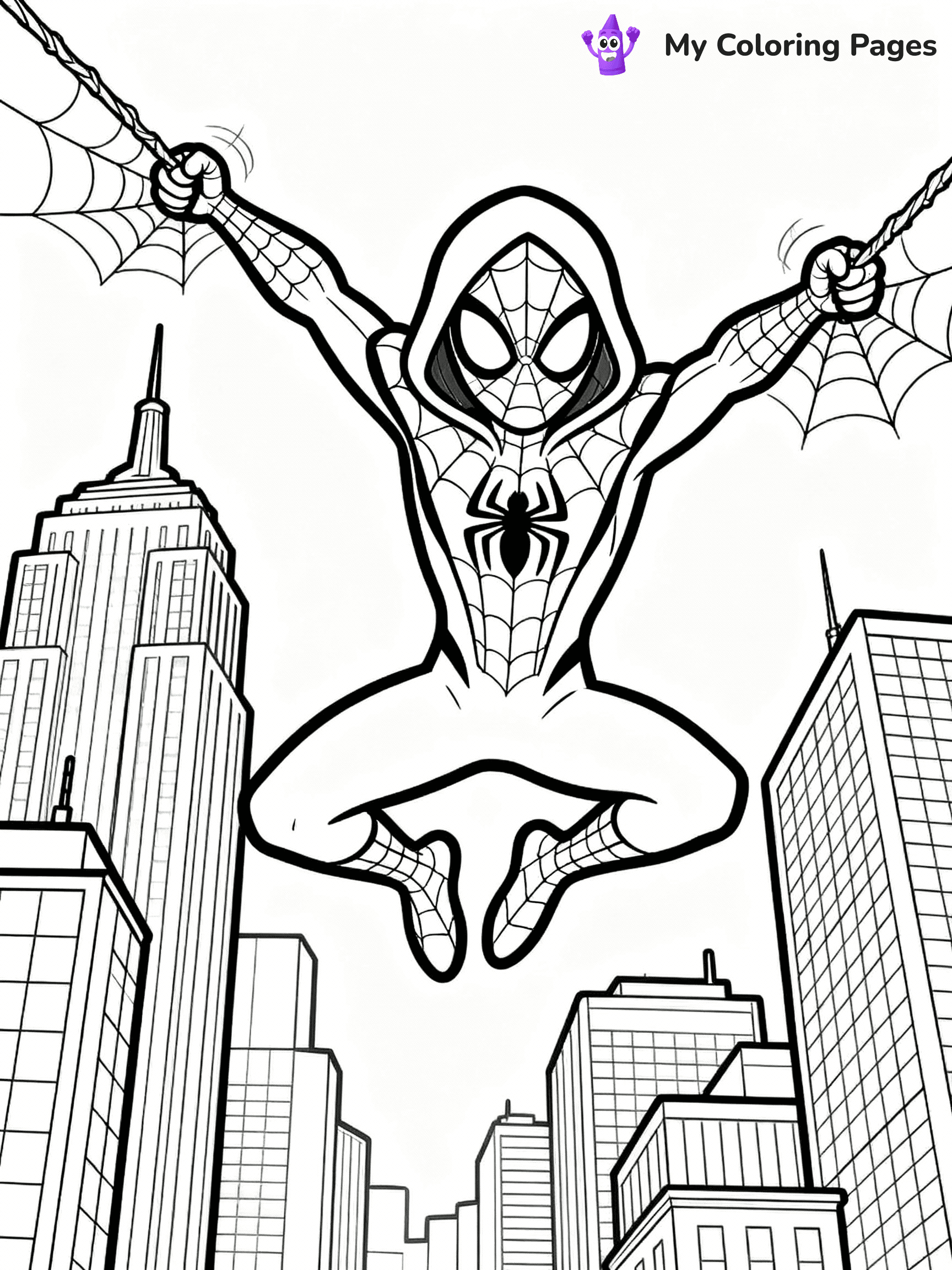 Ghost Spider Coloring Pages - 28