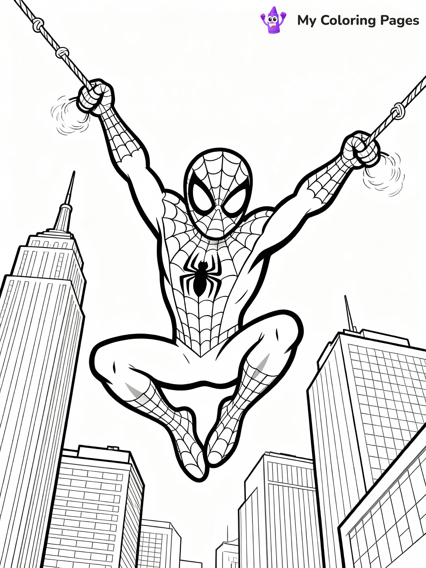 Ghost Spider Coloring Pages - 26