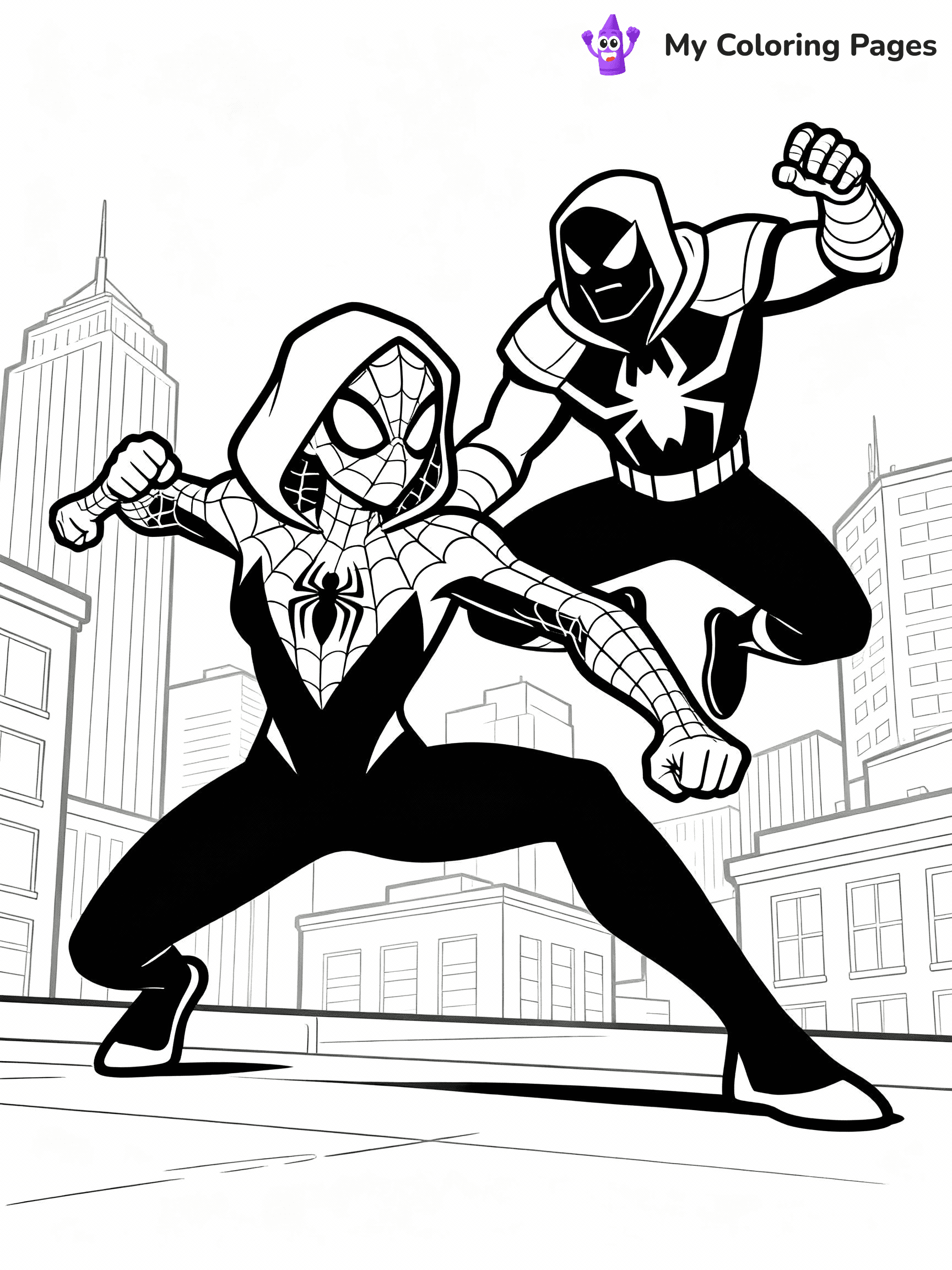 Ghost Spider Coloring Pages - 24