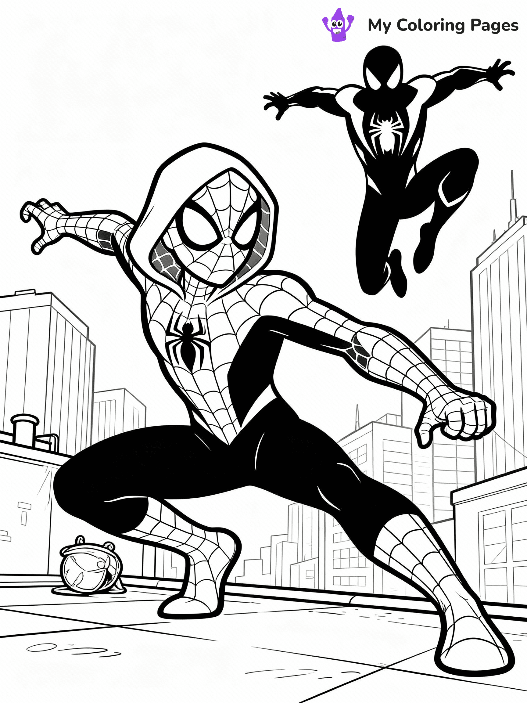 Ghost Spider Coloring Pages - 23