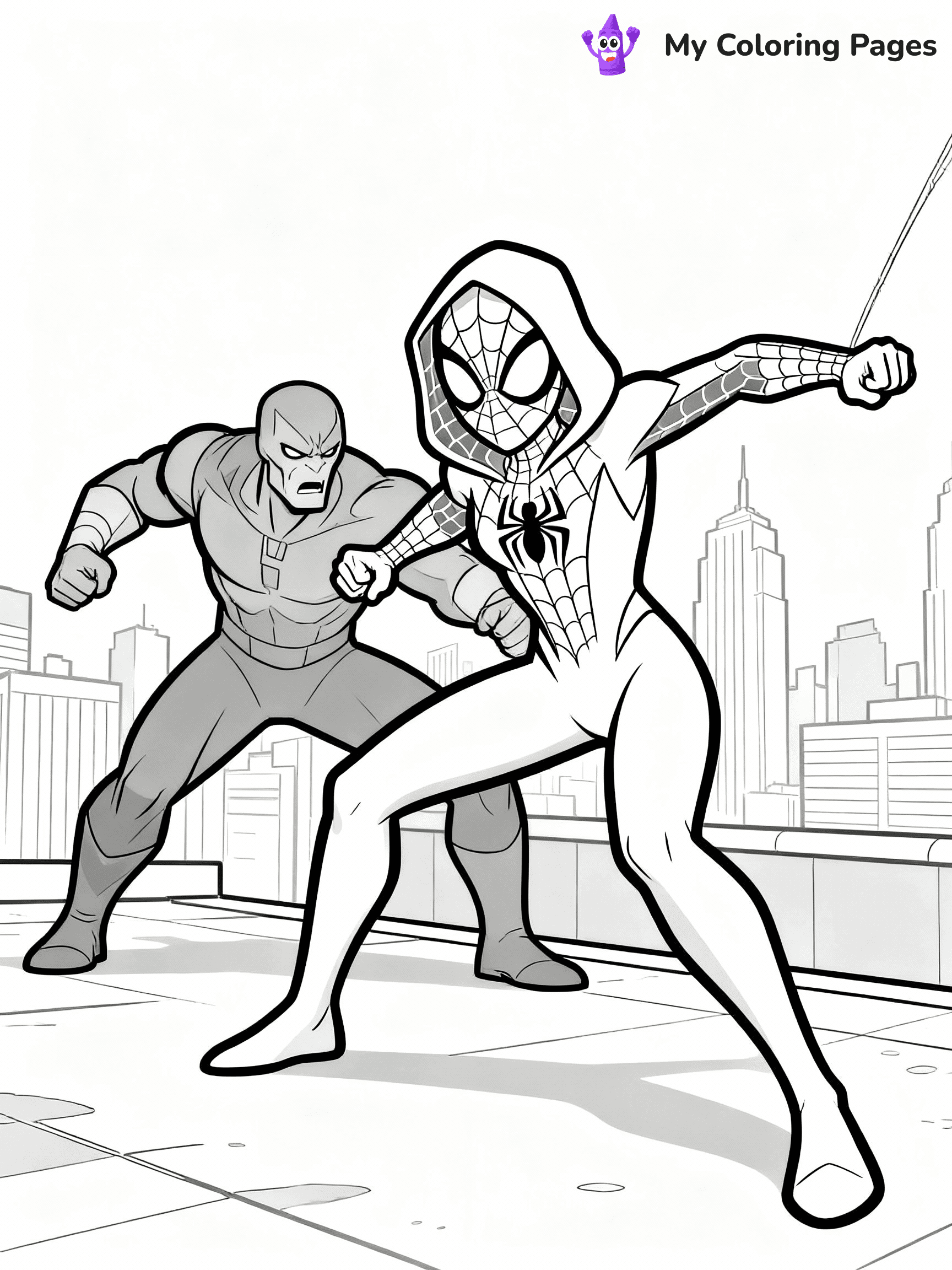 Ghost Spider Coloring Pages - 22