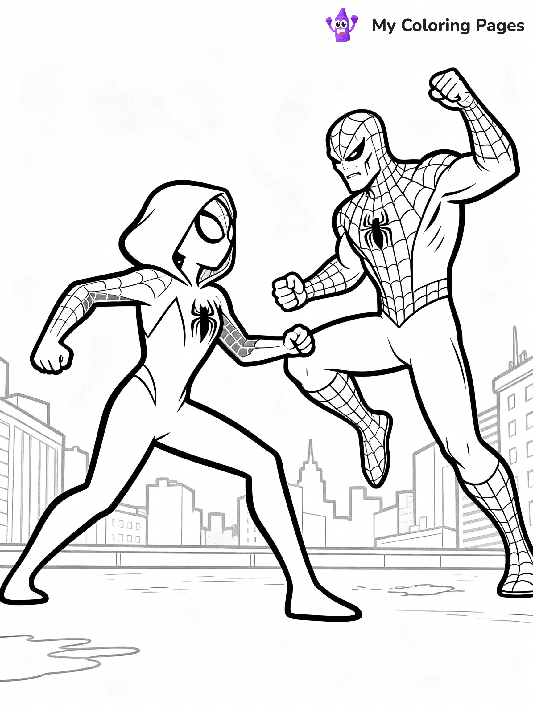 Ghost Spider Coloring Pages - 21