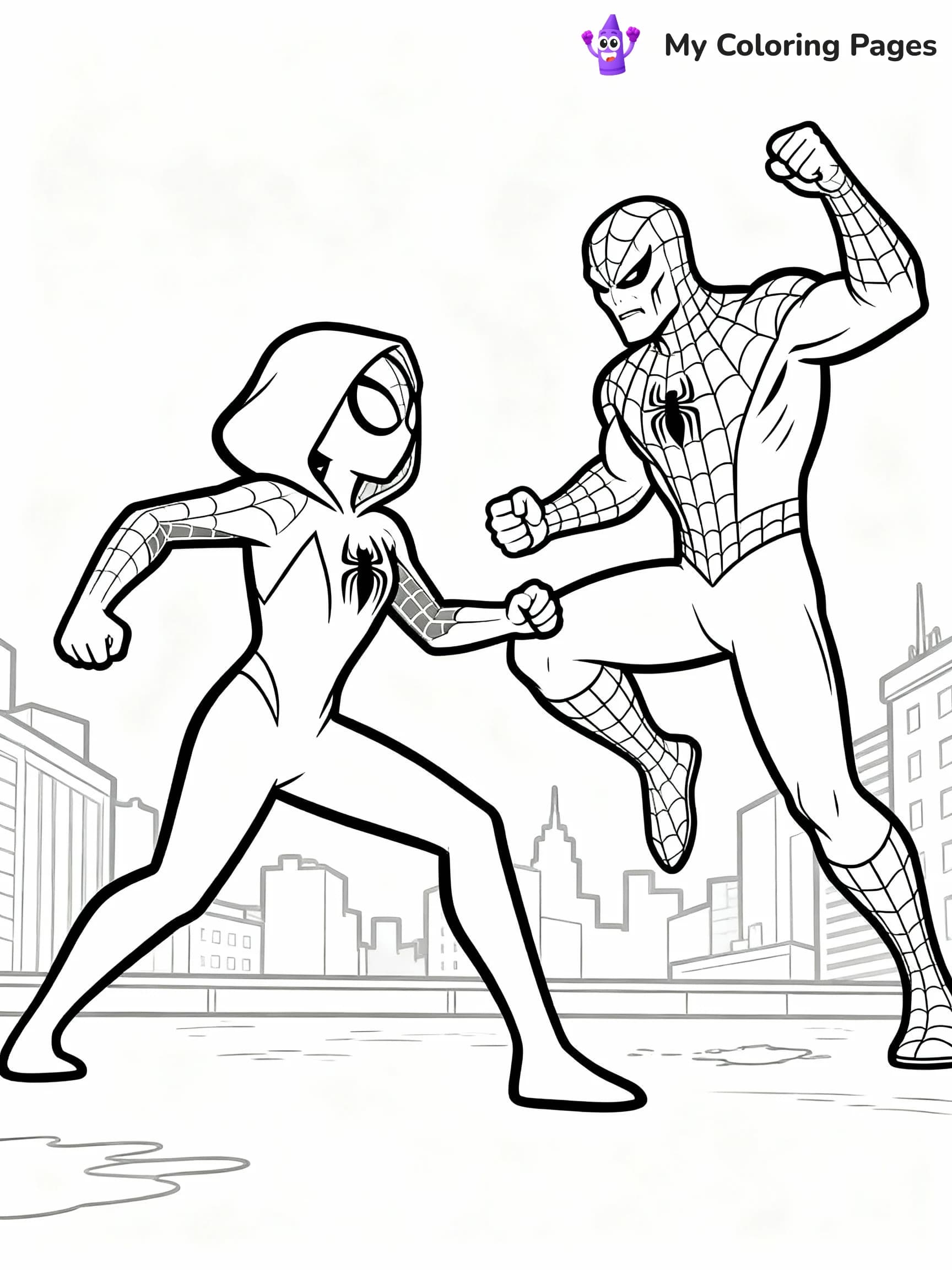 Ghost Spider Coloring Pages - 21