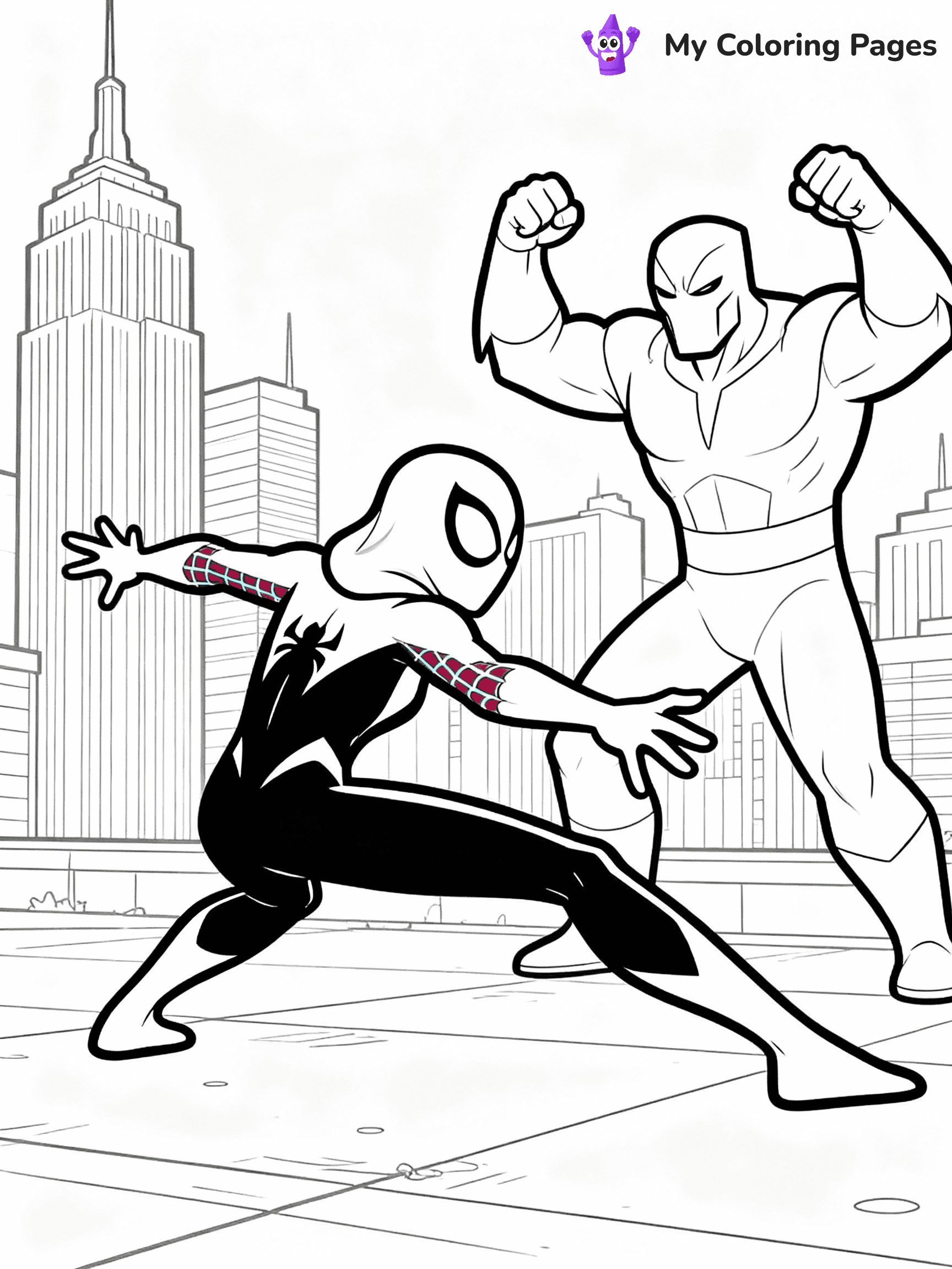 Ghost Spider Coloring Pages - 20