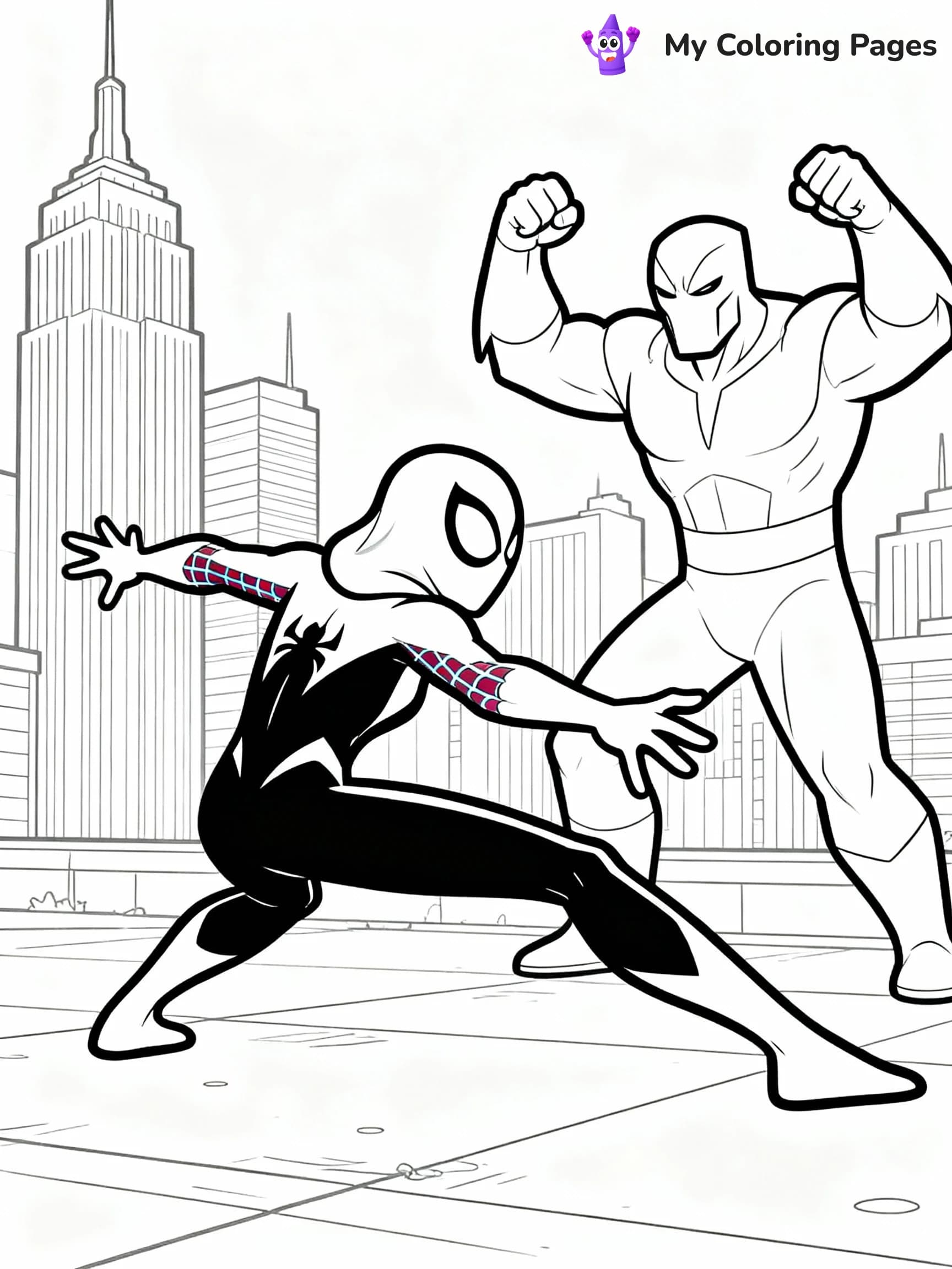 Ghost Spider Coloring Pages - 20