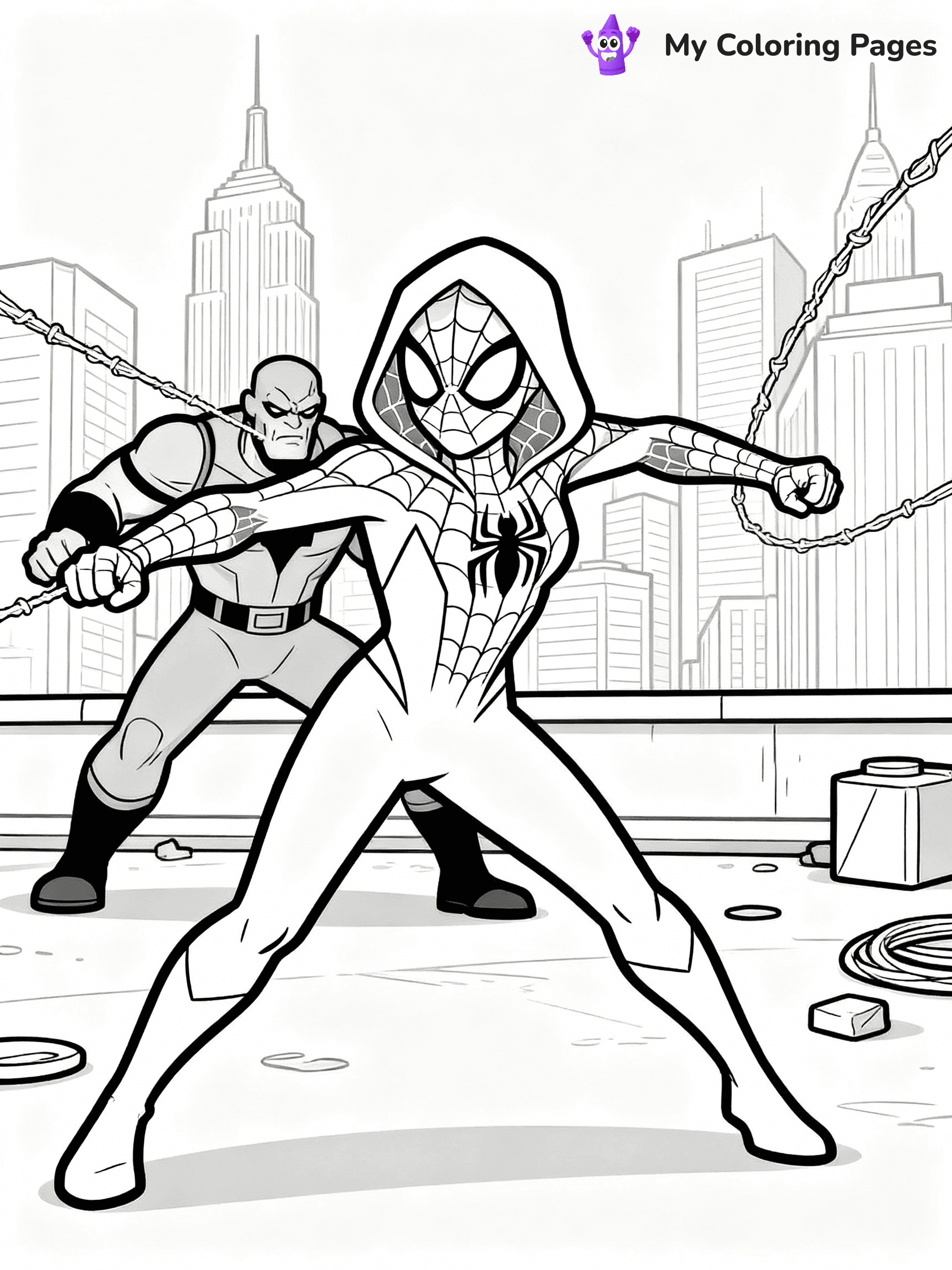 Ghost Spider Coloring Pages - 19