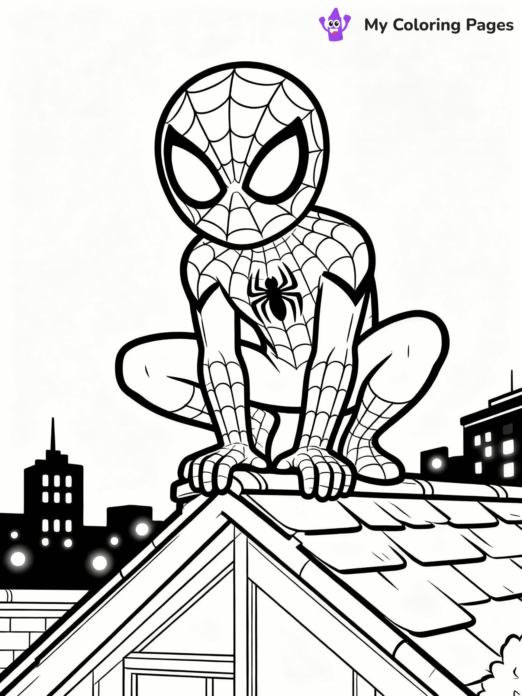 Ghost Spider Coloring Pages - 17