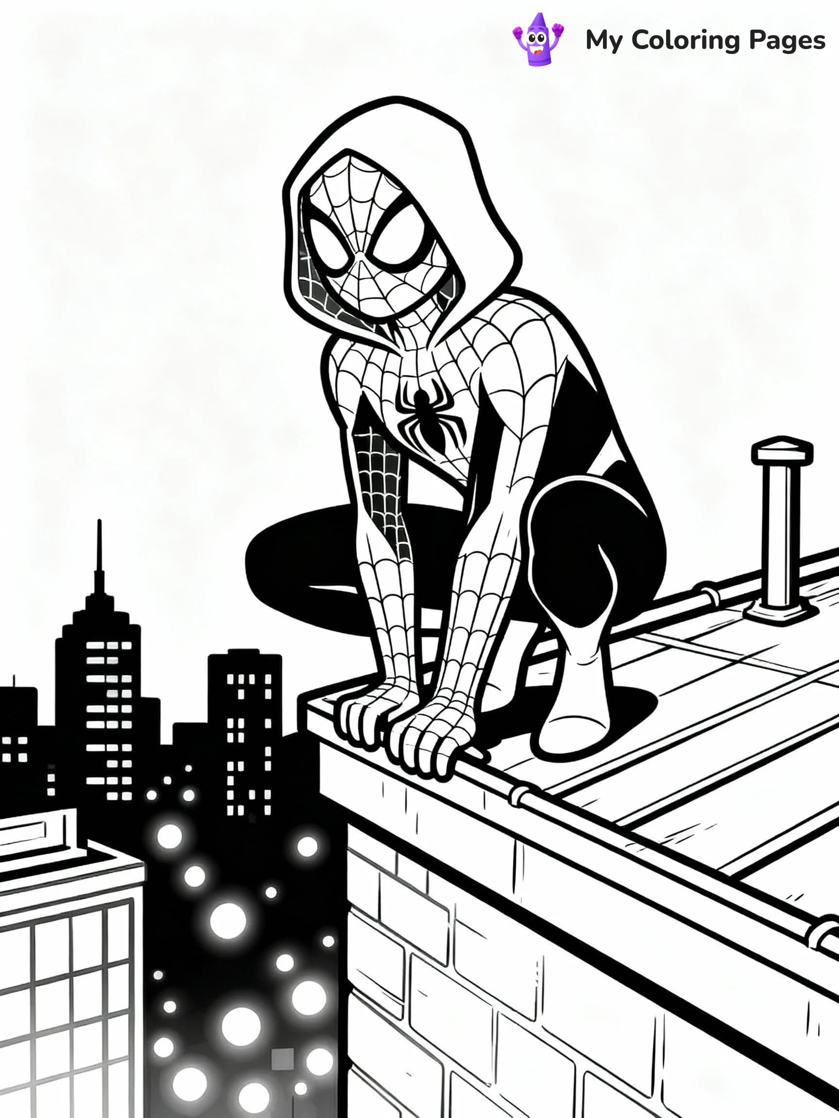 Ghost Spider Coloring Pages - 16