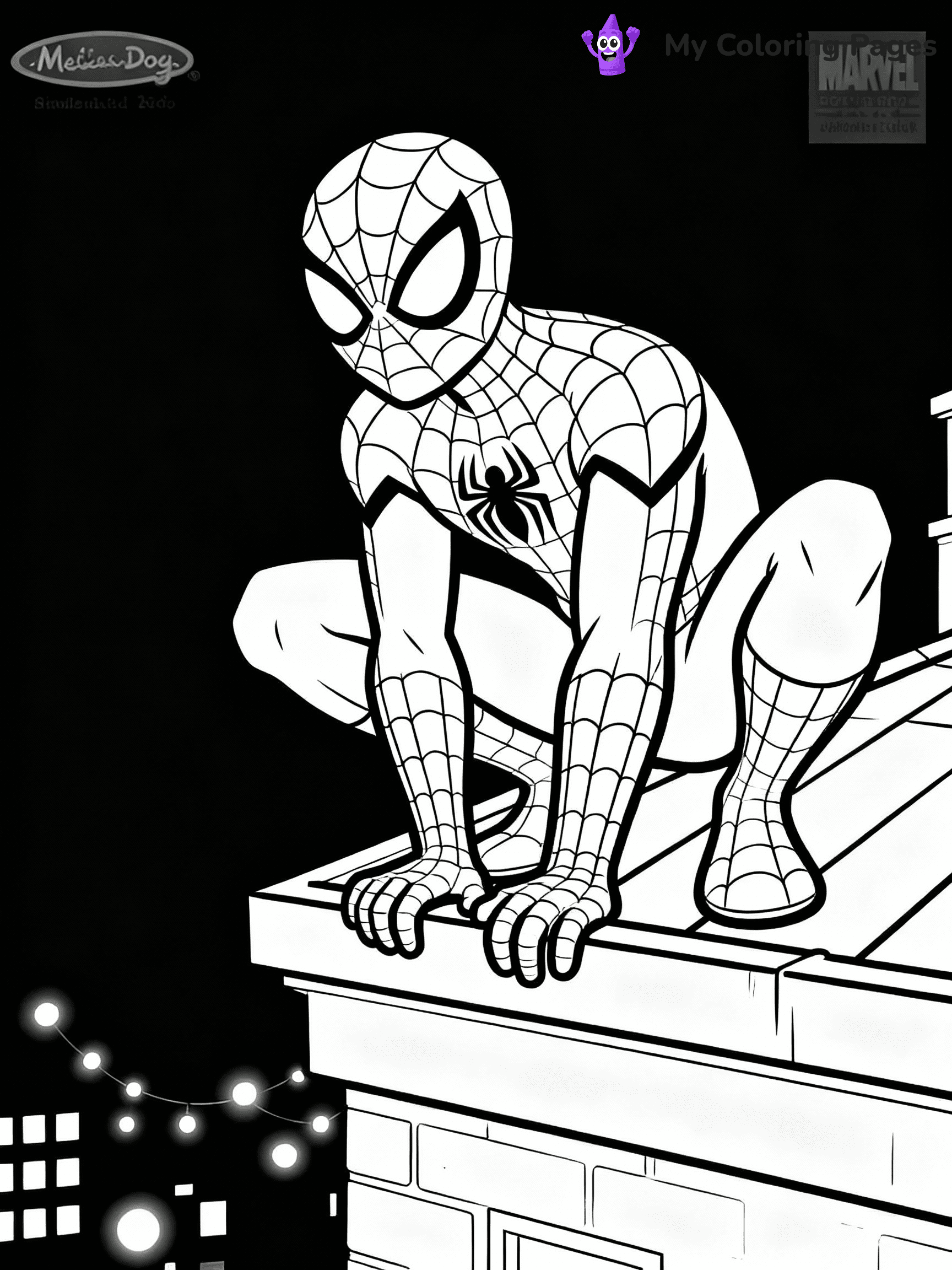 Ghost Spider Coloring Pages - 15